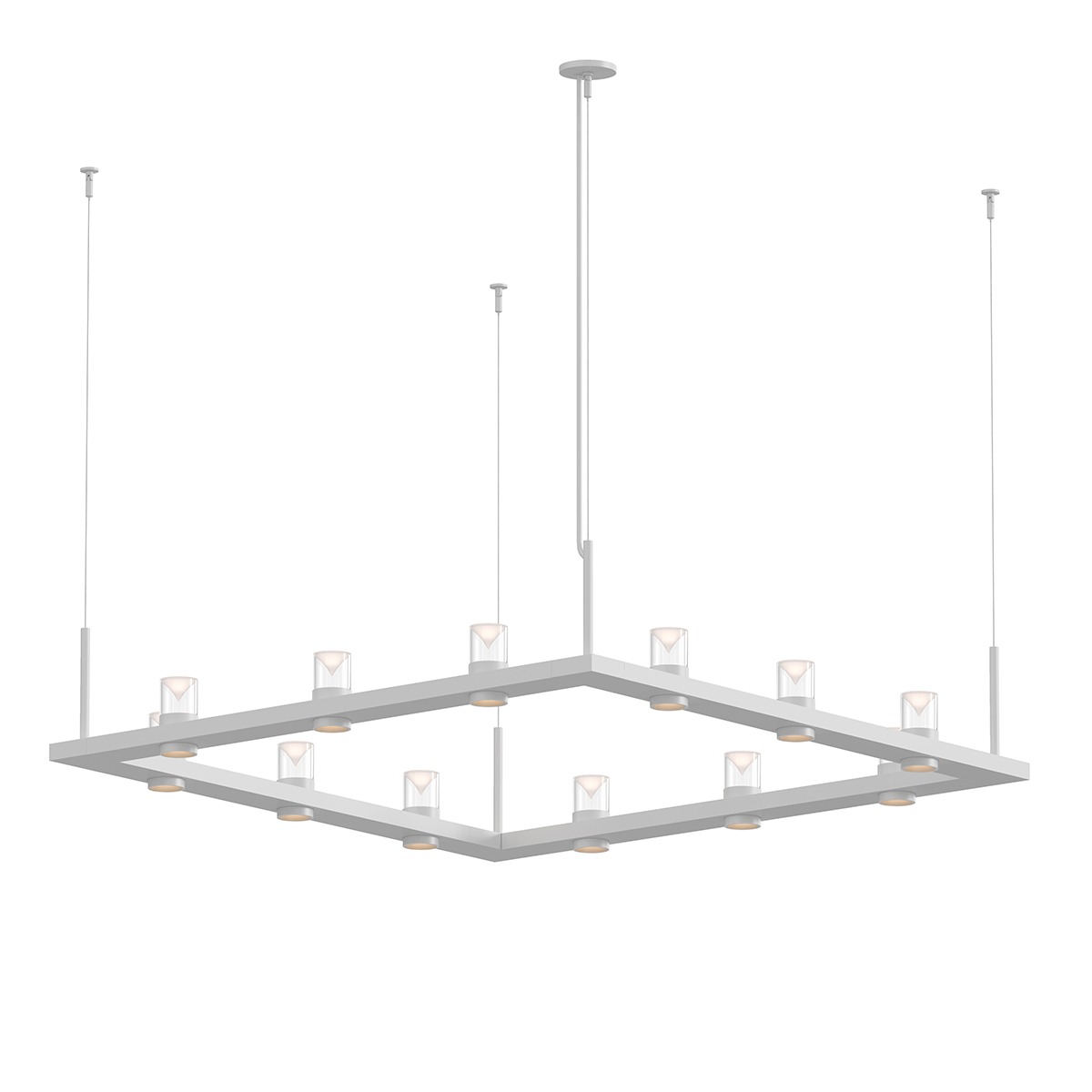 Intervals LED 56 inch Satin White Pendant Ceiling Light