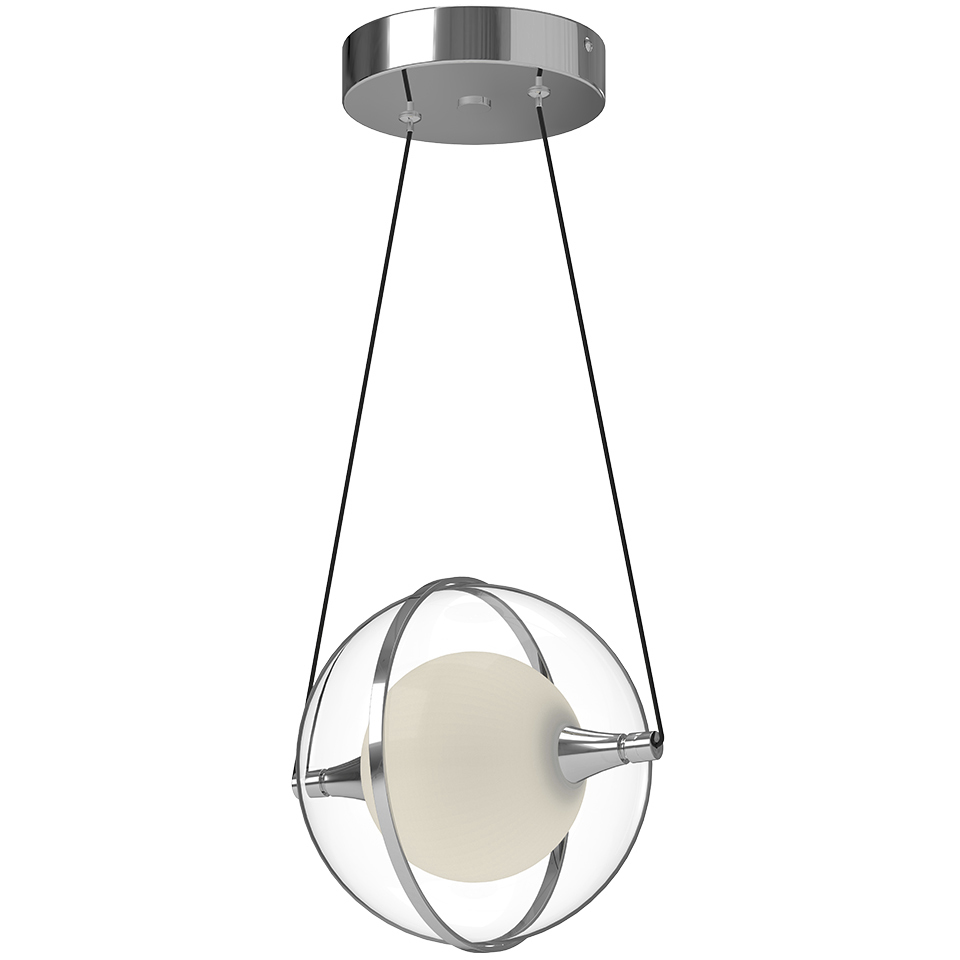 Aries LED 7.88 inch Chrome Pendant Ceiling Light