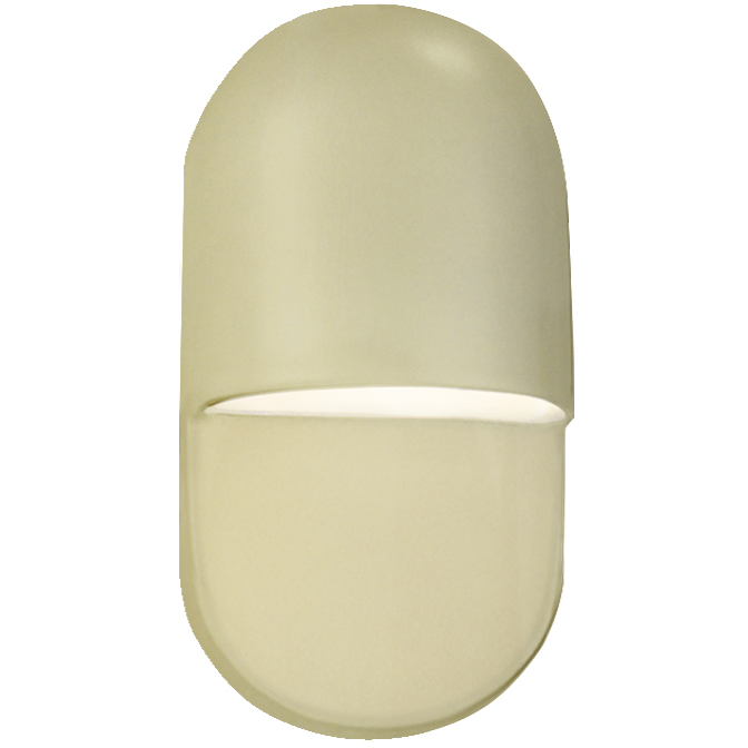 Ambiance Collection - Capsule LED 5 inch Vanilla Gloss ADA Wall Sconce Wall Light, Form+Finish+Function