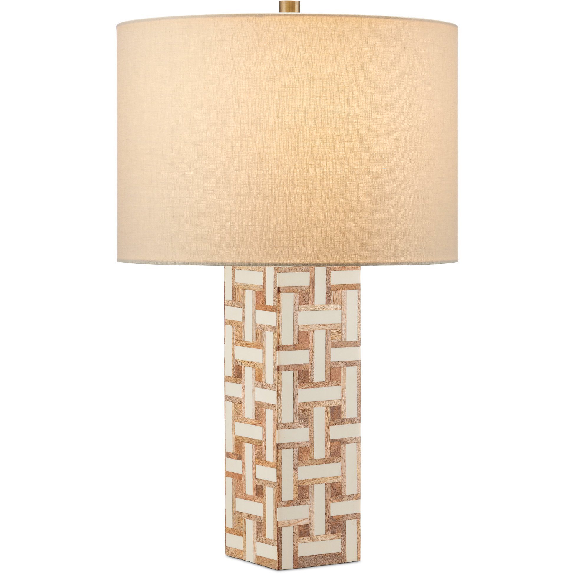 Aarna 26.5 inch 150 watt Natural and Ivory Table Lamp Portable Light
