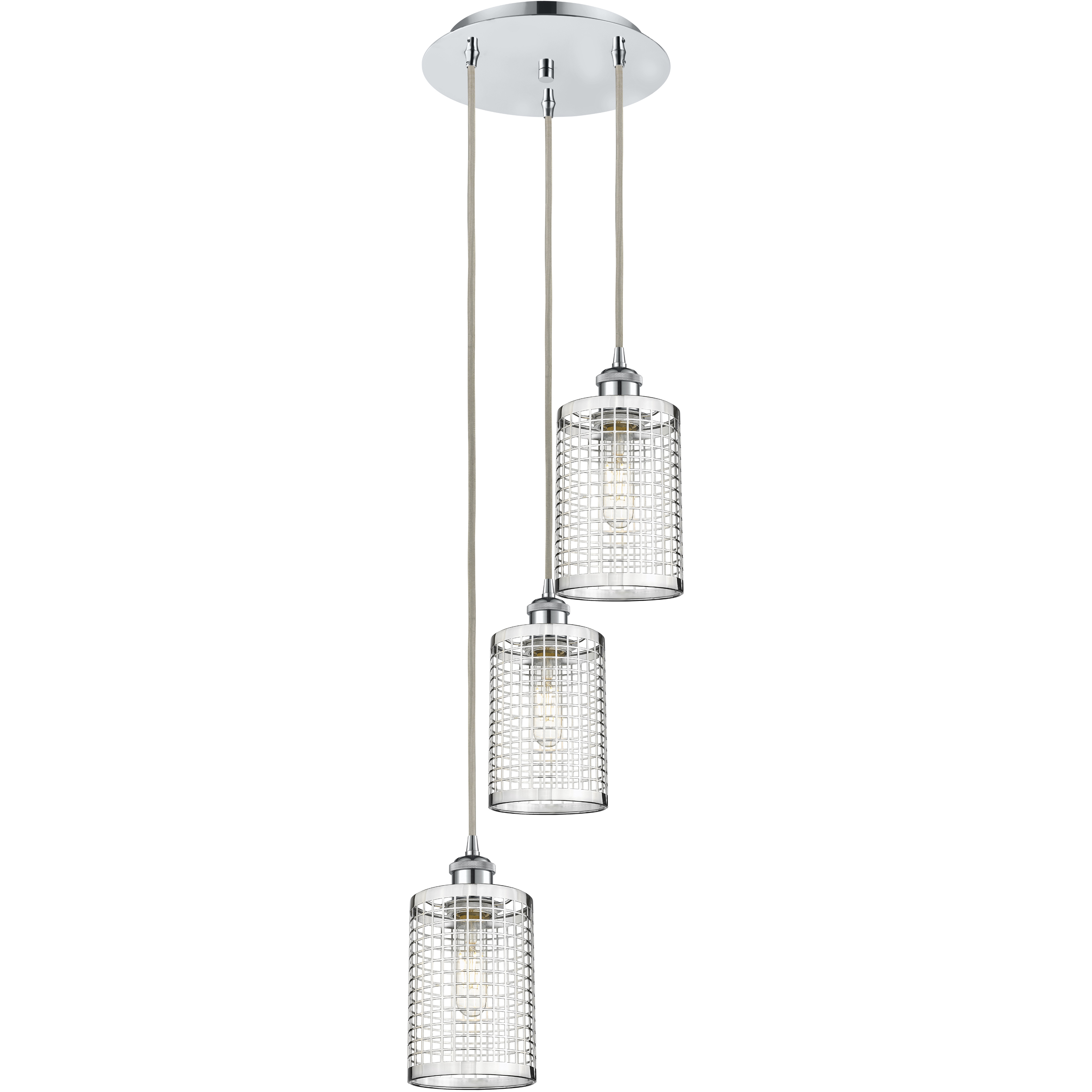 Nestbrook 3 Light 18.5 inch Polished Chrome Multi Pendant Ceiling Light