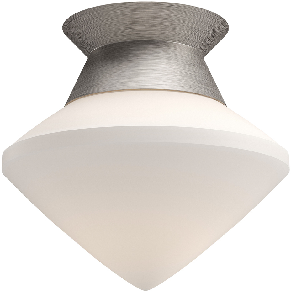 Alora Mood Nora 1 Light 8 inch Brushed Nickel Flush Mount Ceiling Light