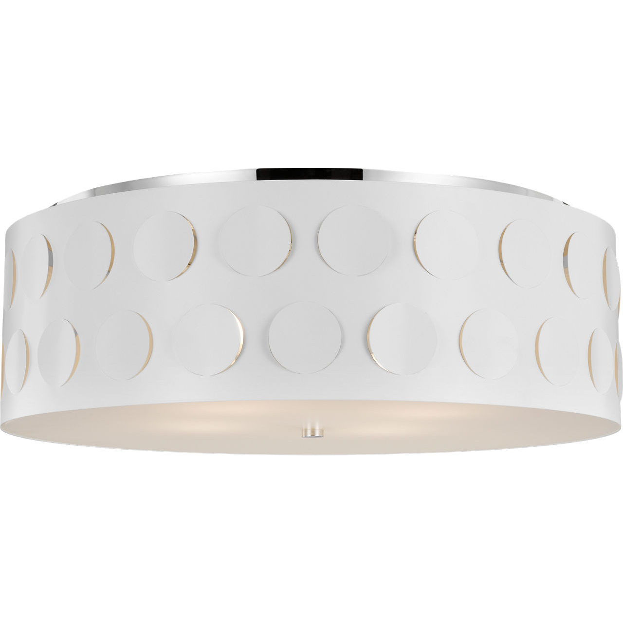 kate spade new york Dottie 4 Light 27.38 inch Polished Nickel Flush Mount Ceiling Light
