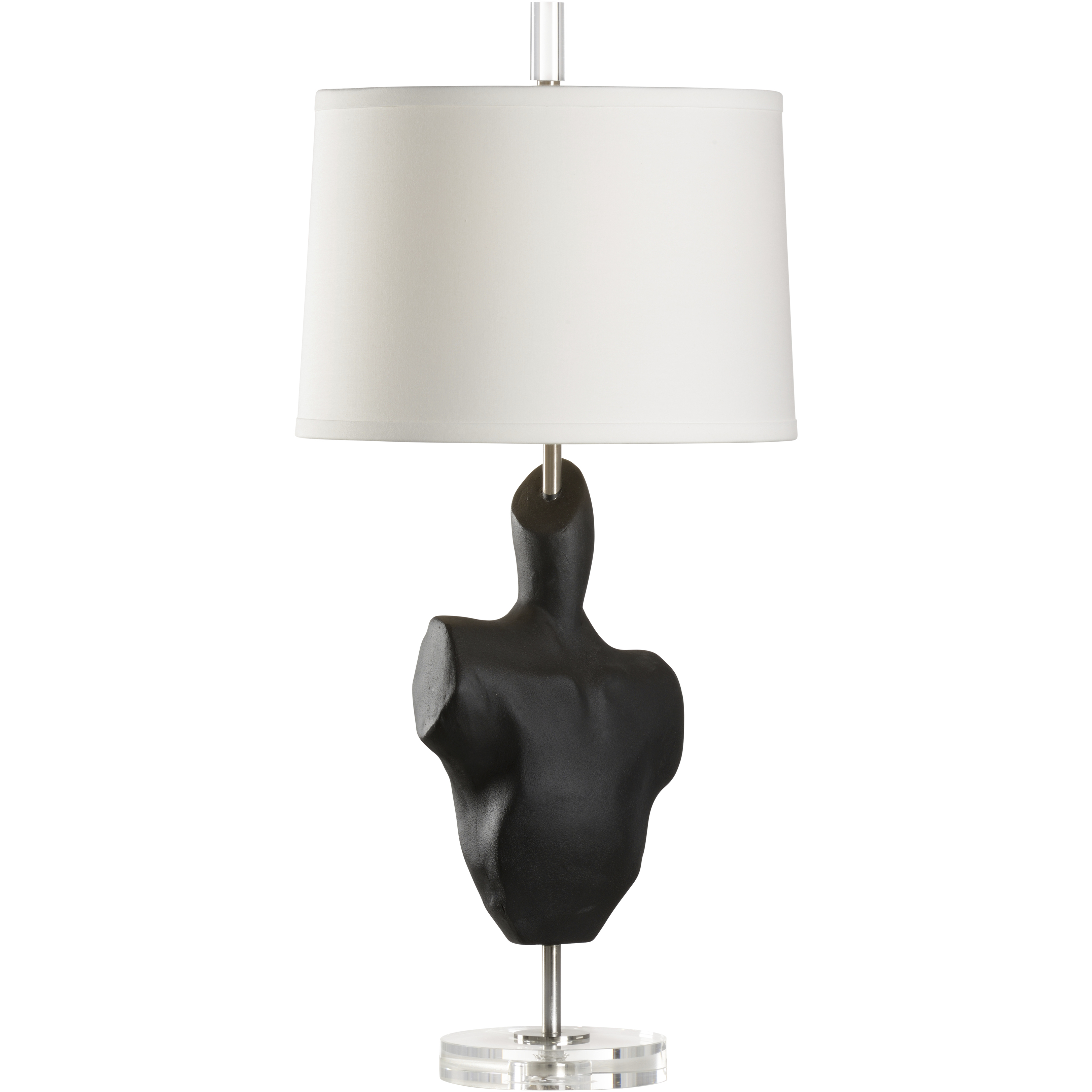 Vogue 21 inch 100.00 watt Black Table Lamp Portable Light