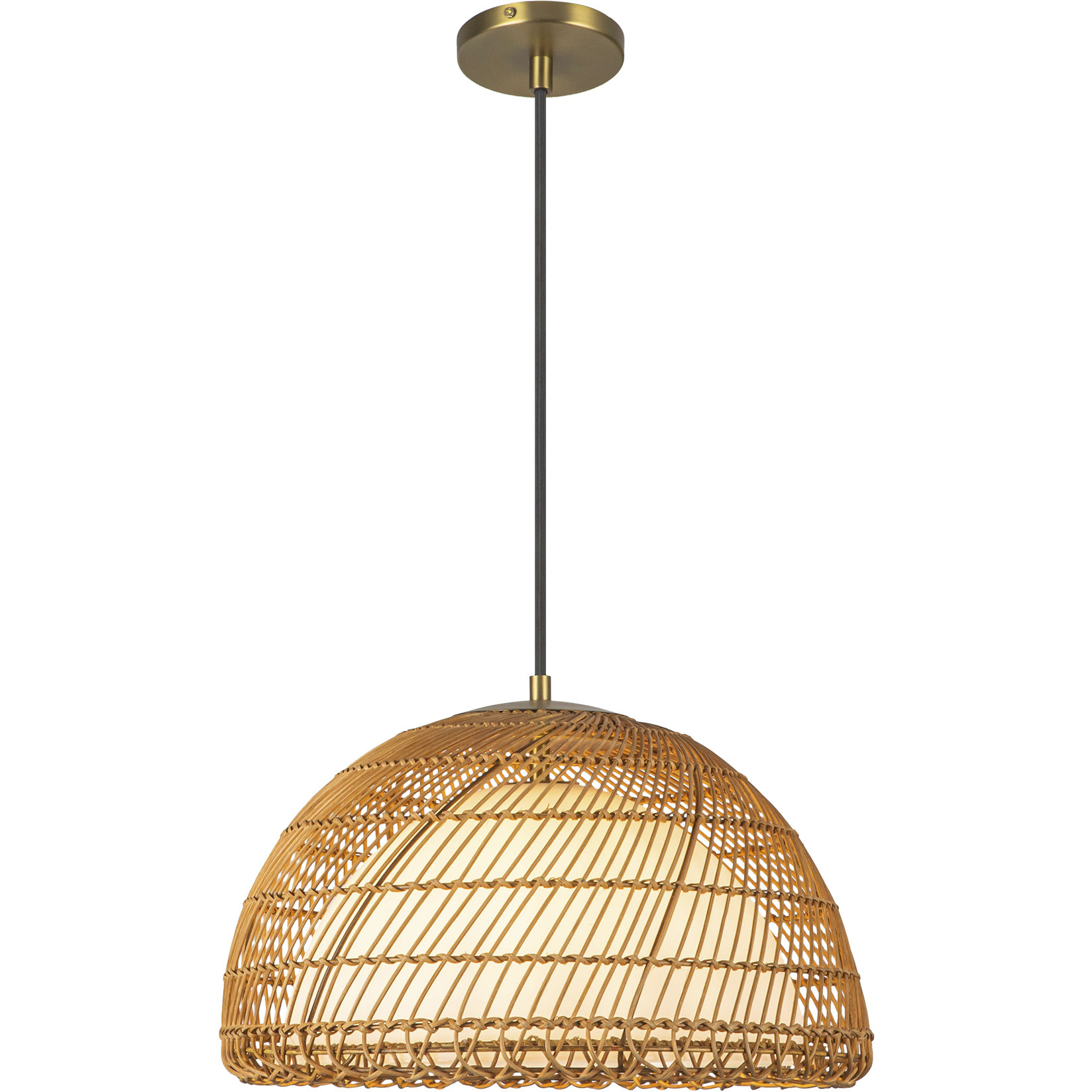 Alora Mood Bondi 1 Light 16.13 inch Brushed Gold Pendant Ceiling Light