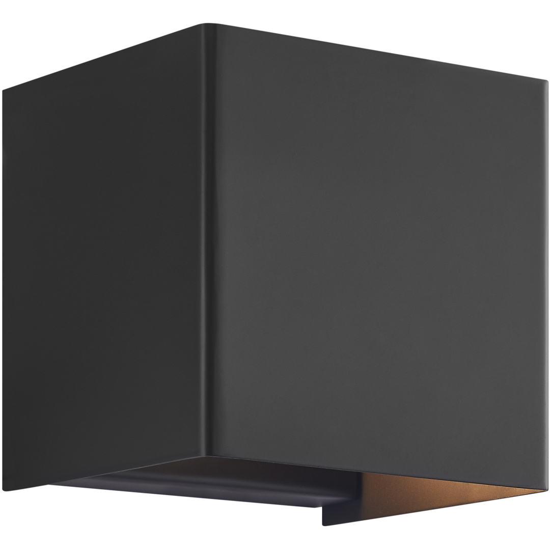 Marco Family 4.25 inch Matte Black ADA Wall Sconce Wall Light in 4" D x 4.25" W x 4.25" H, EVOLV