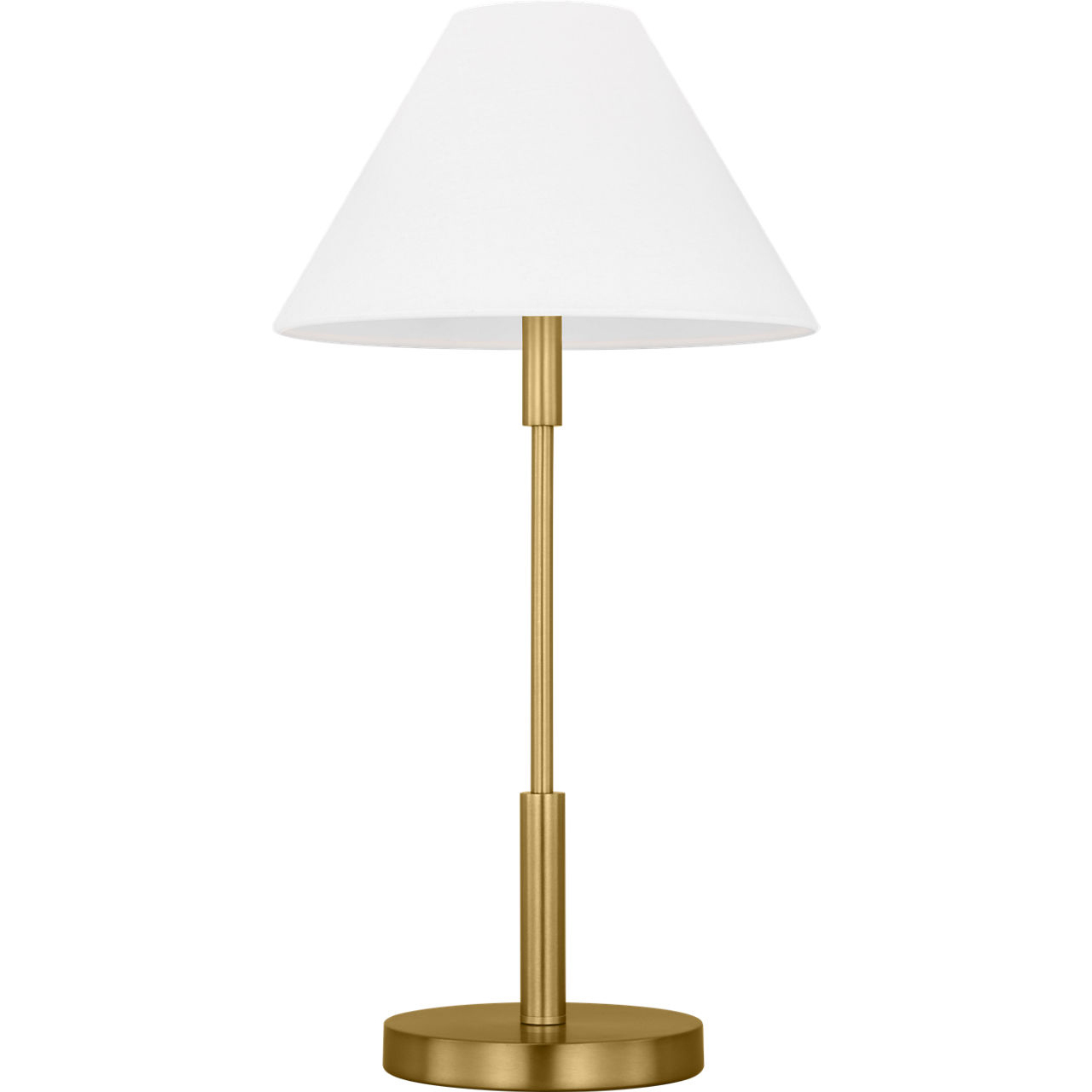 Drew & Jonathan Porteau 23 inch 9 watt Satin Brass Table Lamp Portable Light