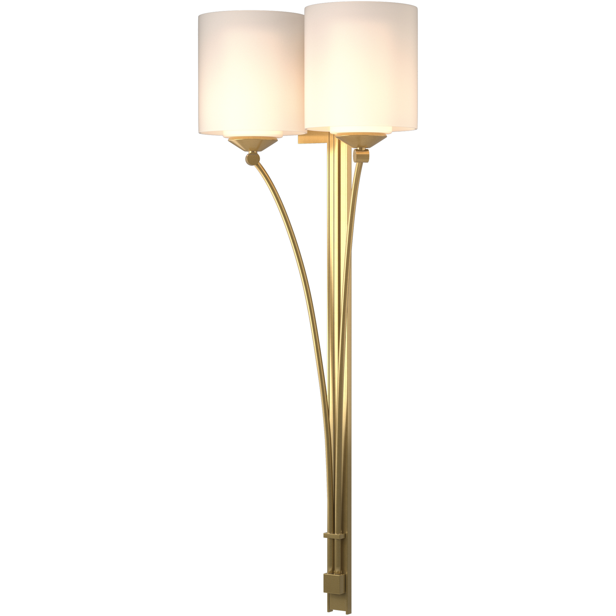 Formae 2 Light 11.9 inch Modern Brass Sconce Wall Light