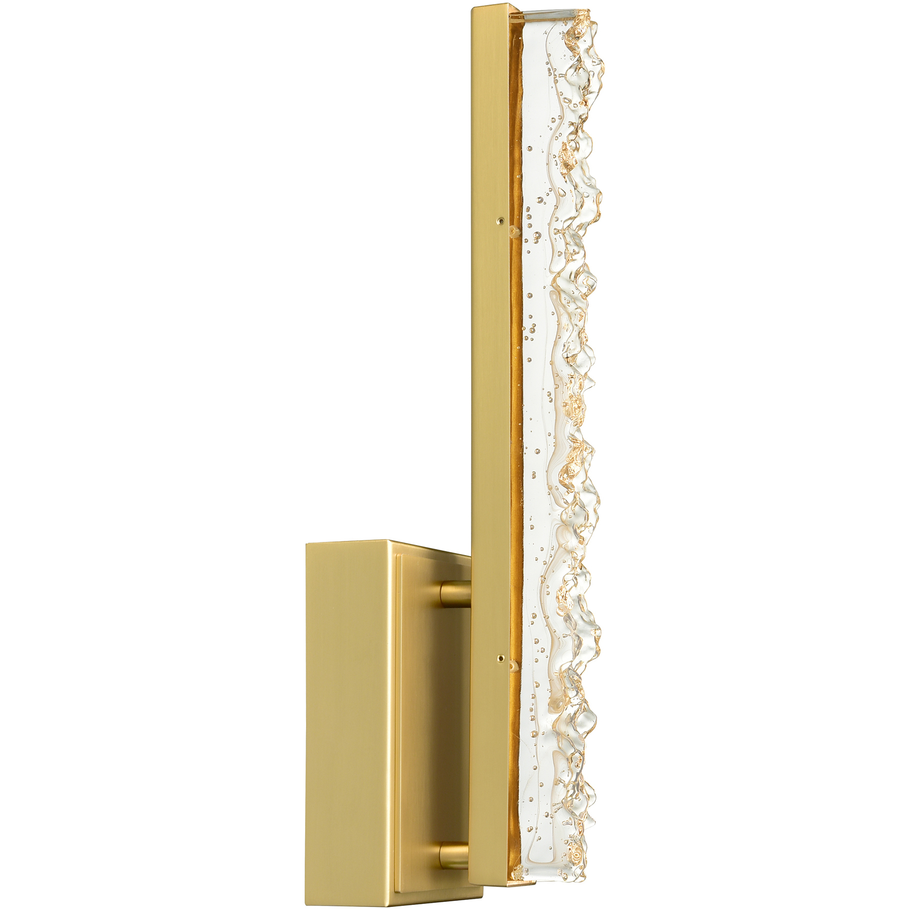 Stagger LED 4.3 inch Brass Wall Light