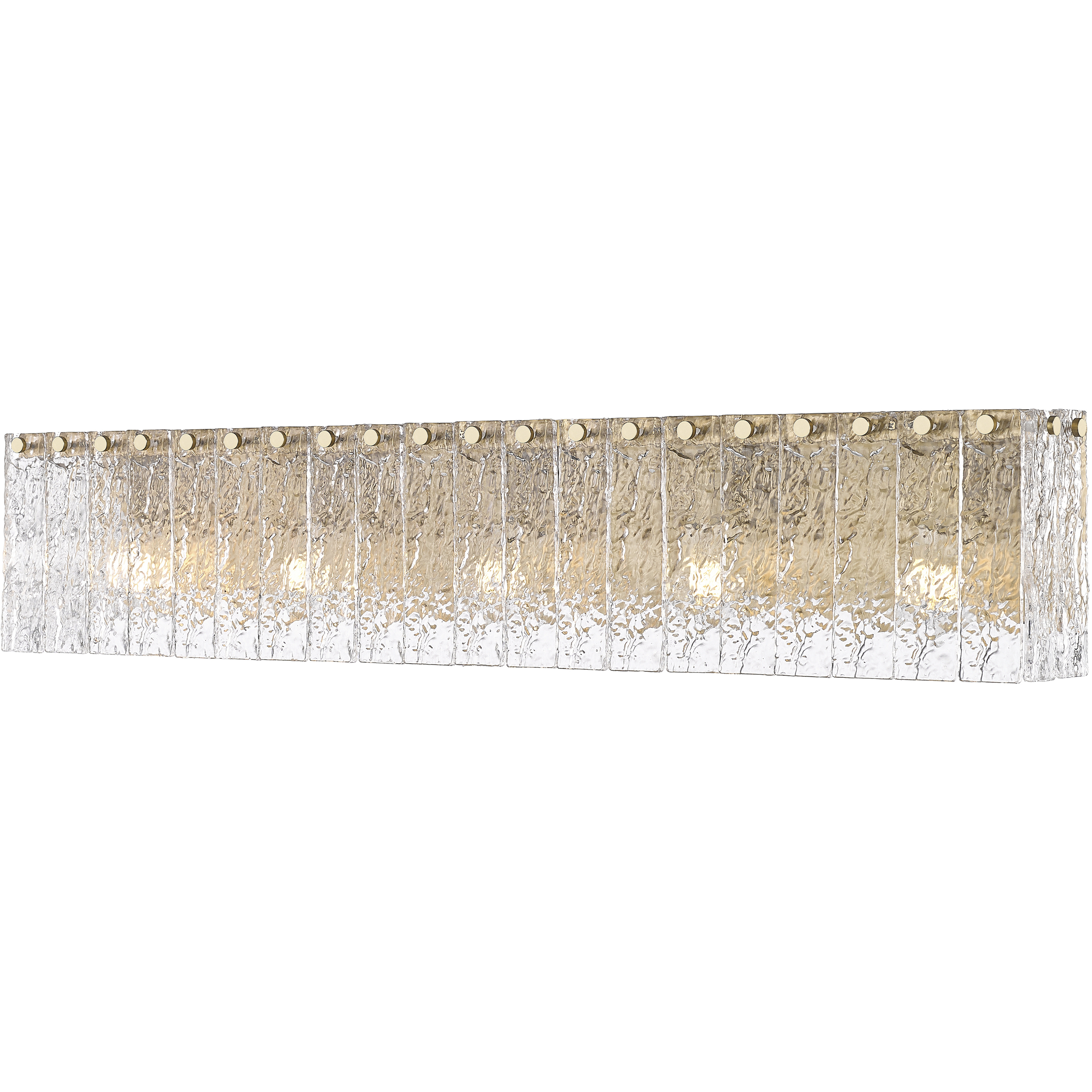 Glacier 5 Light 36.75 inch Modern Gold Vanity Wall Light