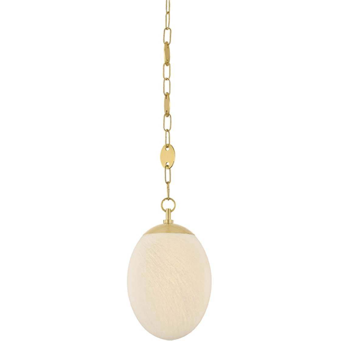 Nell 1 Light 8.25 inch Aged Brass Pendant Ceiling Light