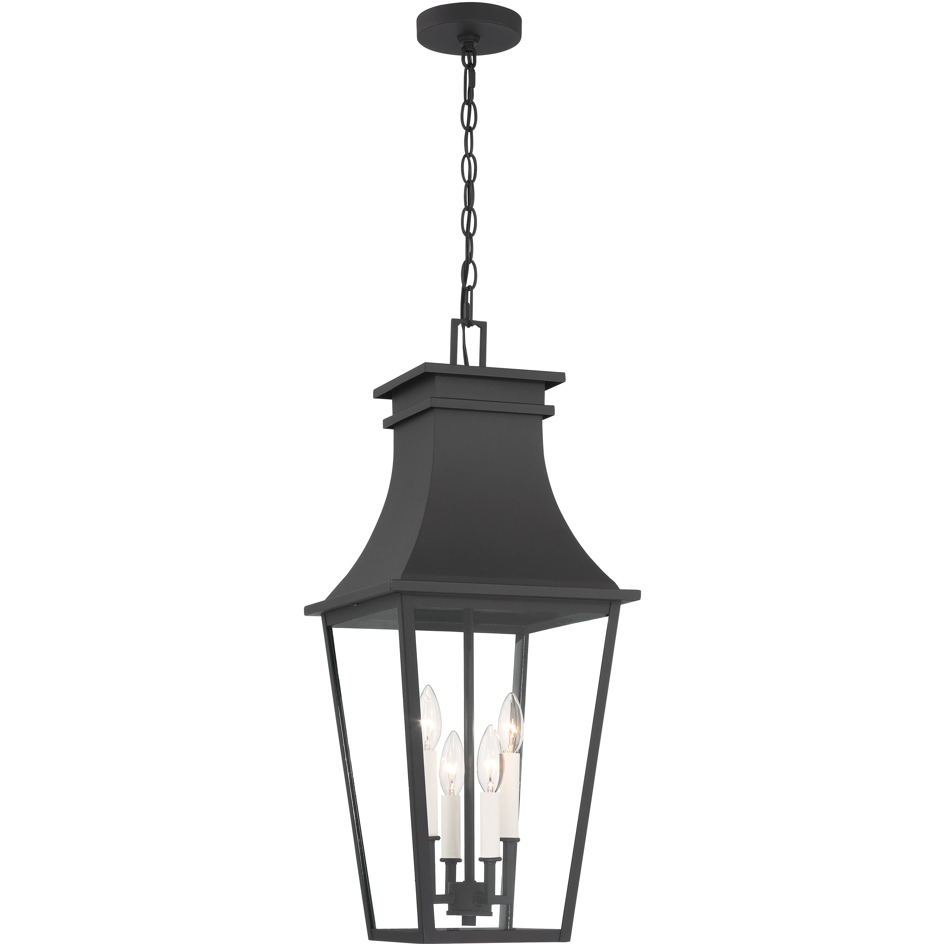 Gloucester 4 Light 12 inch Sand Coal Outdoor Chain Hung, The Great Outdoors