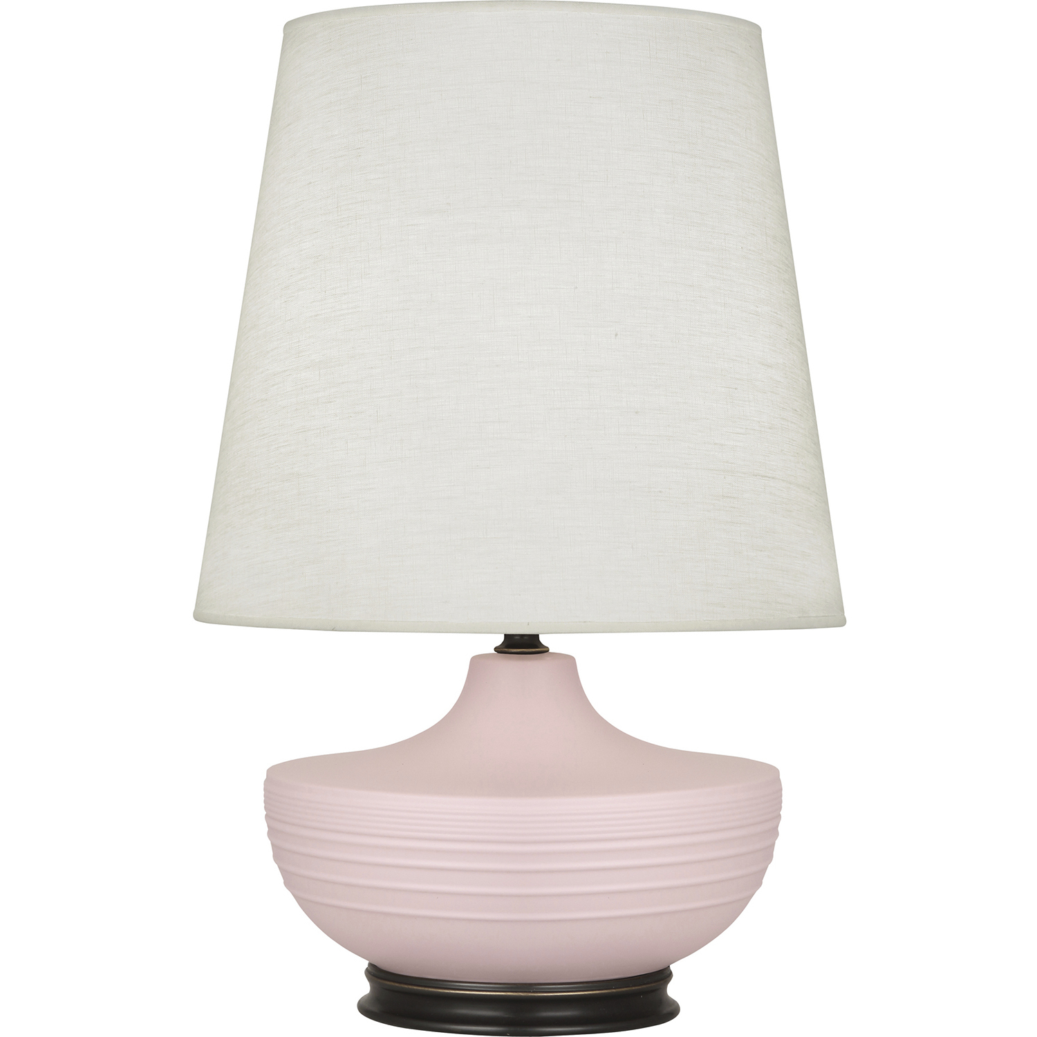 Michael Berman Nolan 27.5 inch 150 watt Matte Woodrose Table Lamp Portable Light in Deep Patina Bronze