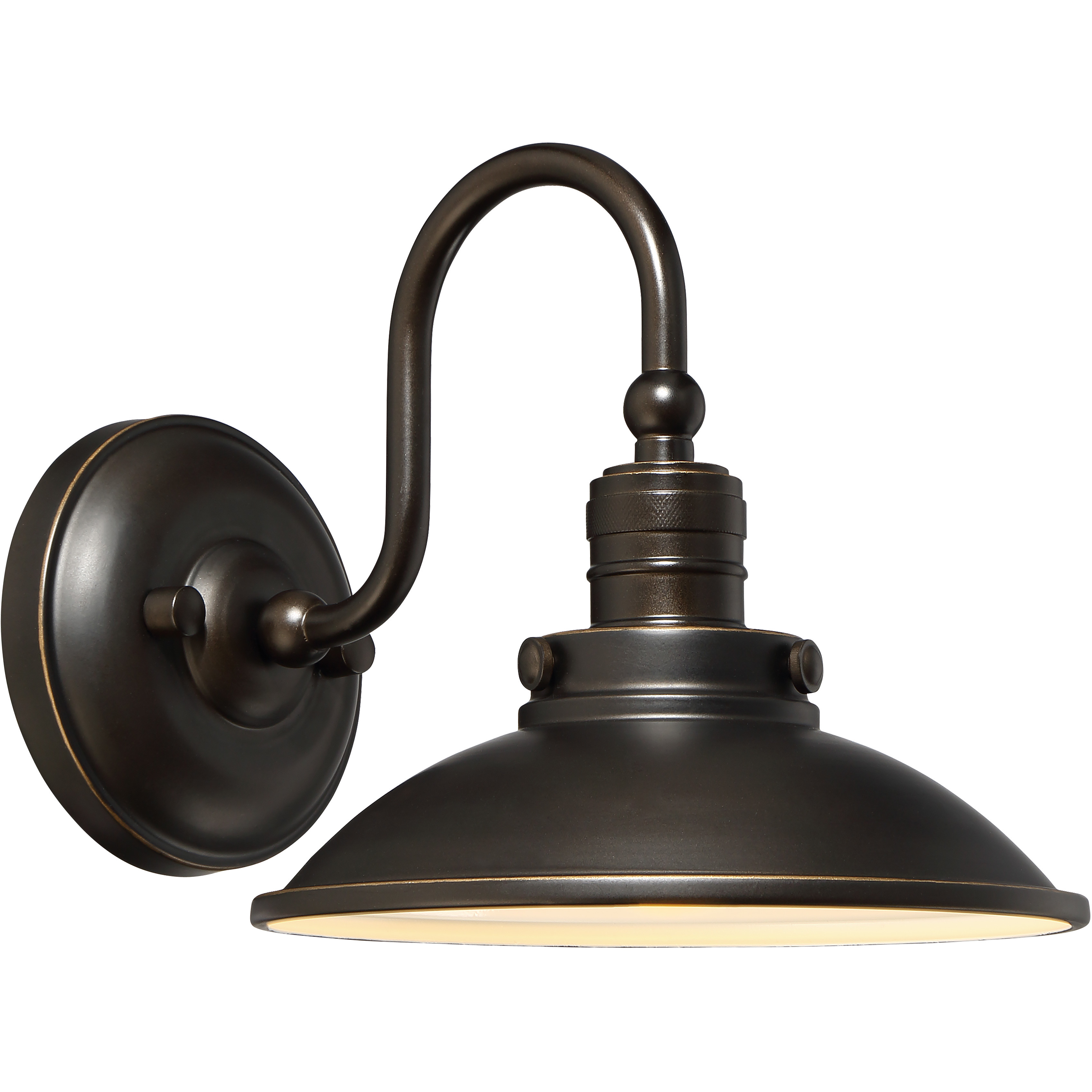 Baytree Lane LED 9 inch Oil Rubbed Bronze/Gold Outdoor Wall Mount in Oil Rubbed Bronze And Gold Highlights, Great Outdoors