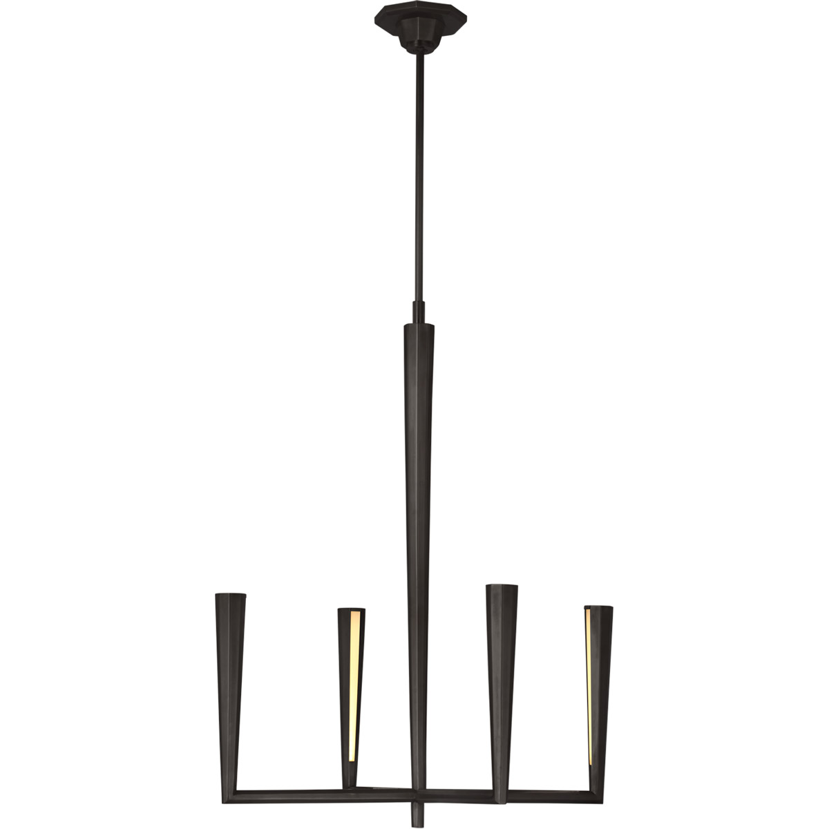 Thomas O'Brien Galahad LED 26 inch Bronze Chandelier Ceiling Light, Small