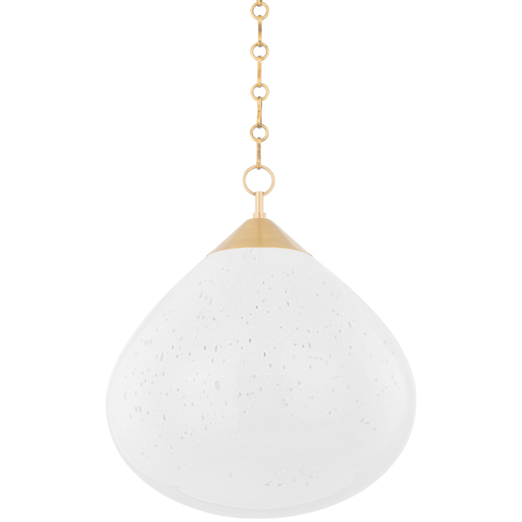Semilla 1 Light 18 inch Vintage Brass Pendant Ceiling Light