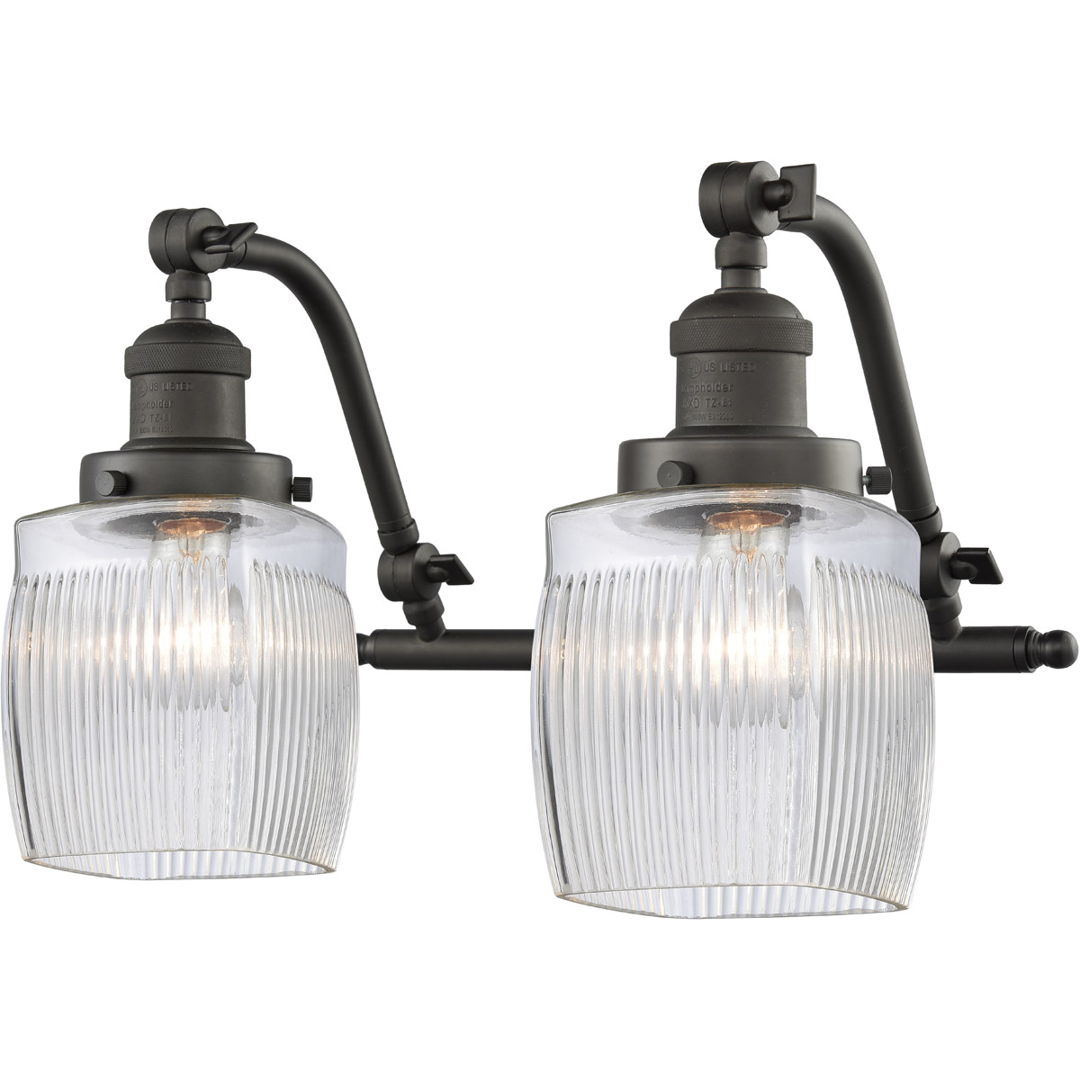 Franklin Restoration Colton 2 Light 17 inch Oil Rubbed Bronze Bath Vanity Light Wall Light, Franklin Restoration