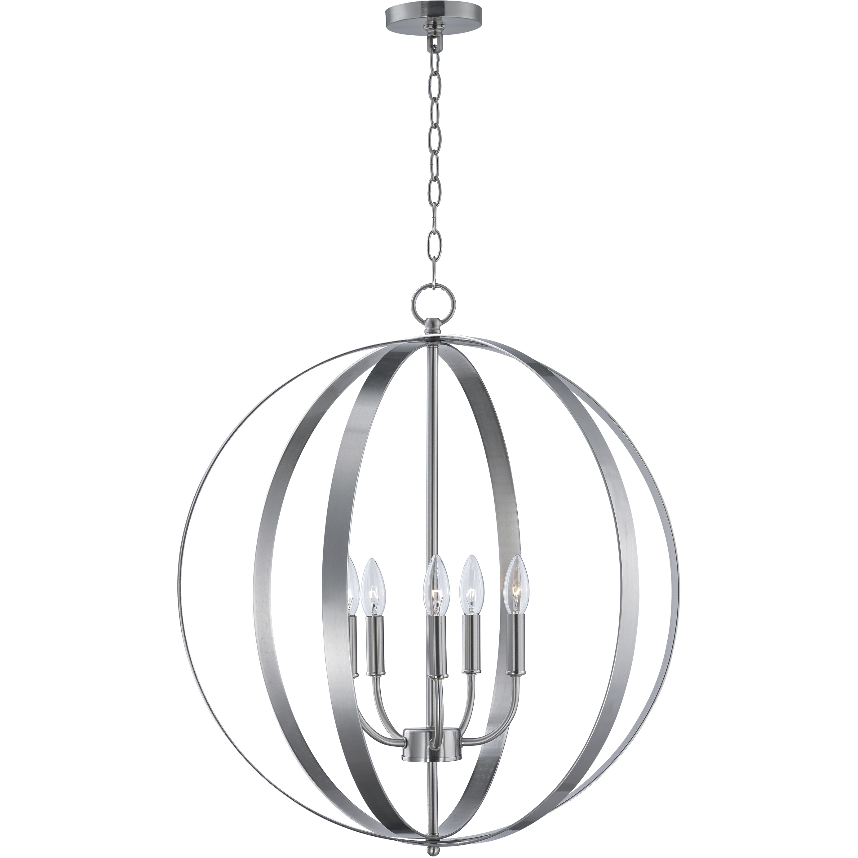Provident 5 Light 24 inch Satin Nickel Single Pendant Ceiling Light