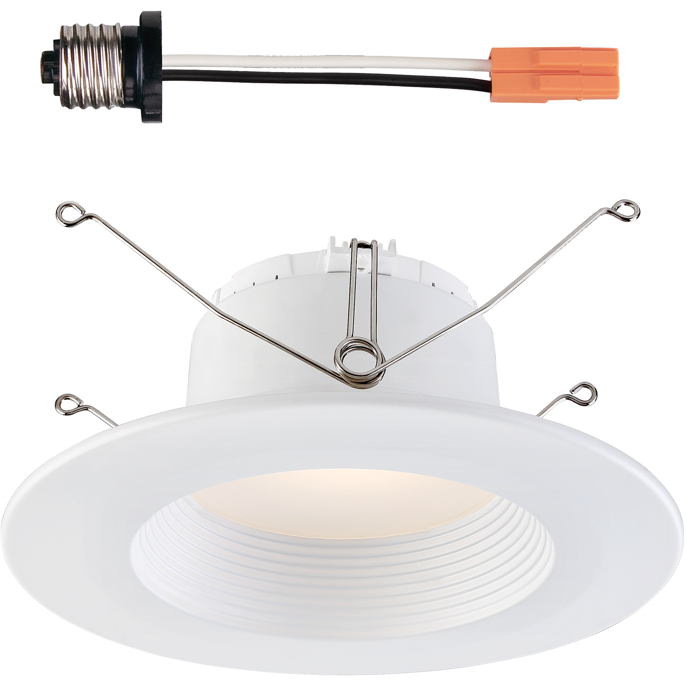 EnviroLite Integrated LED White Deep Baffle in 2700K