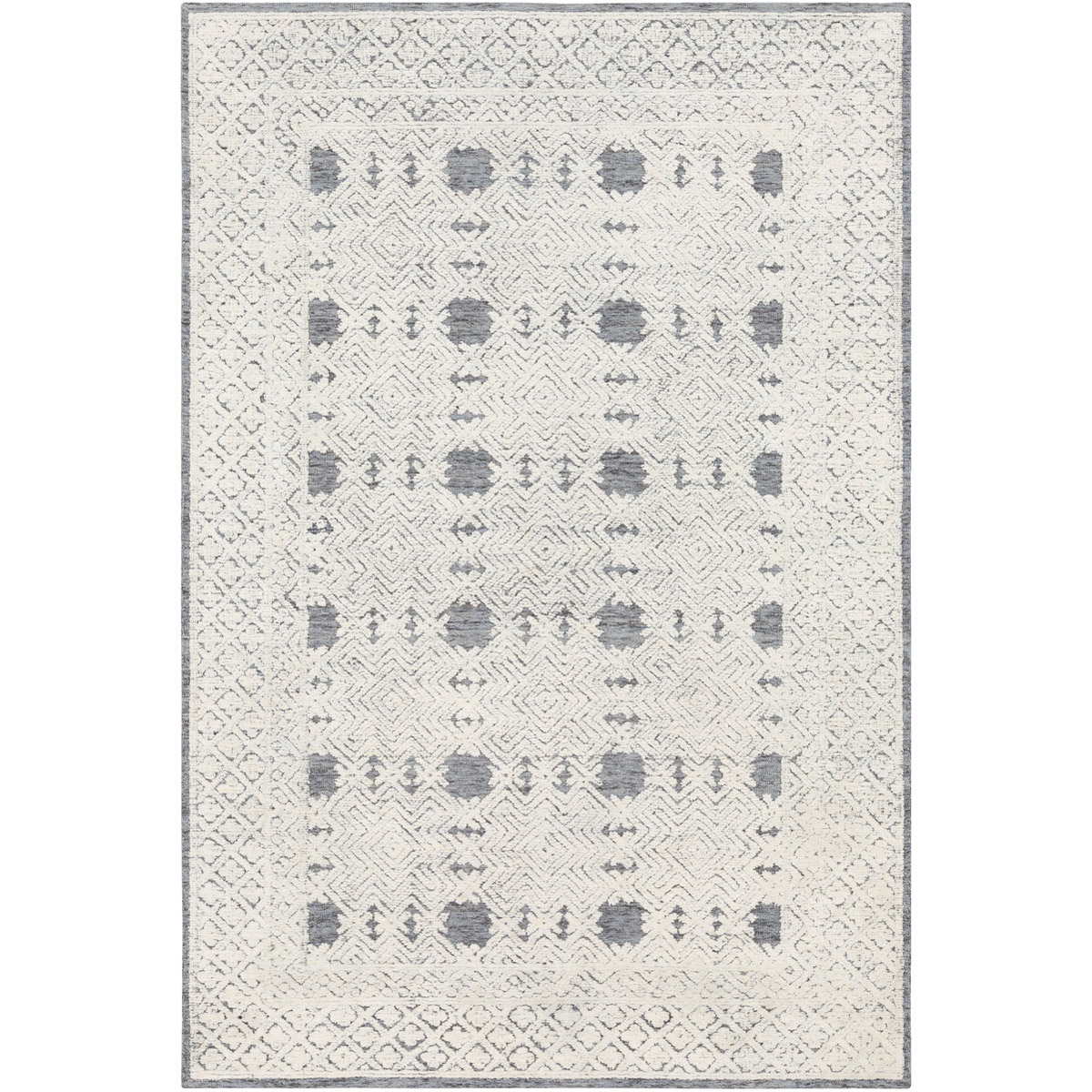 Ellen 90 X 60 inch Denim/Cream Rugs
