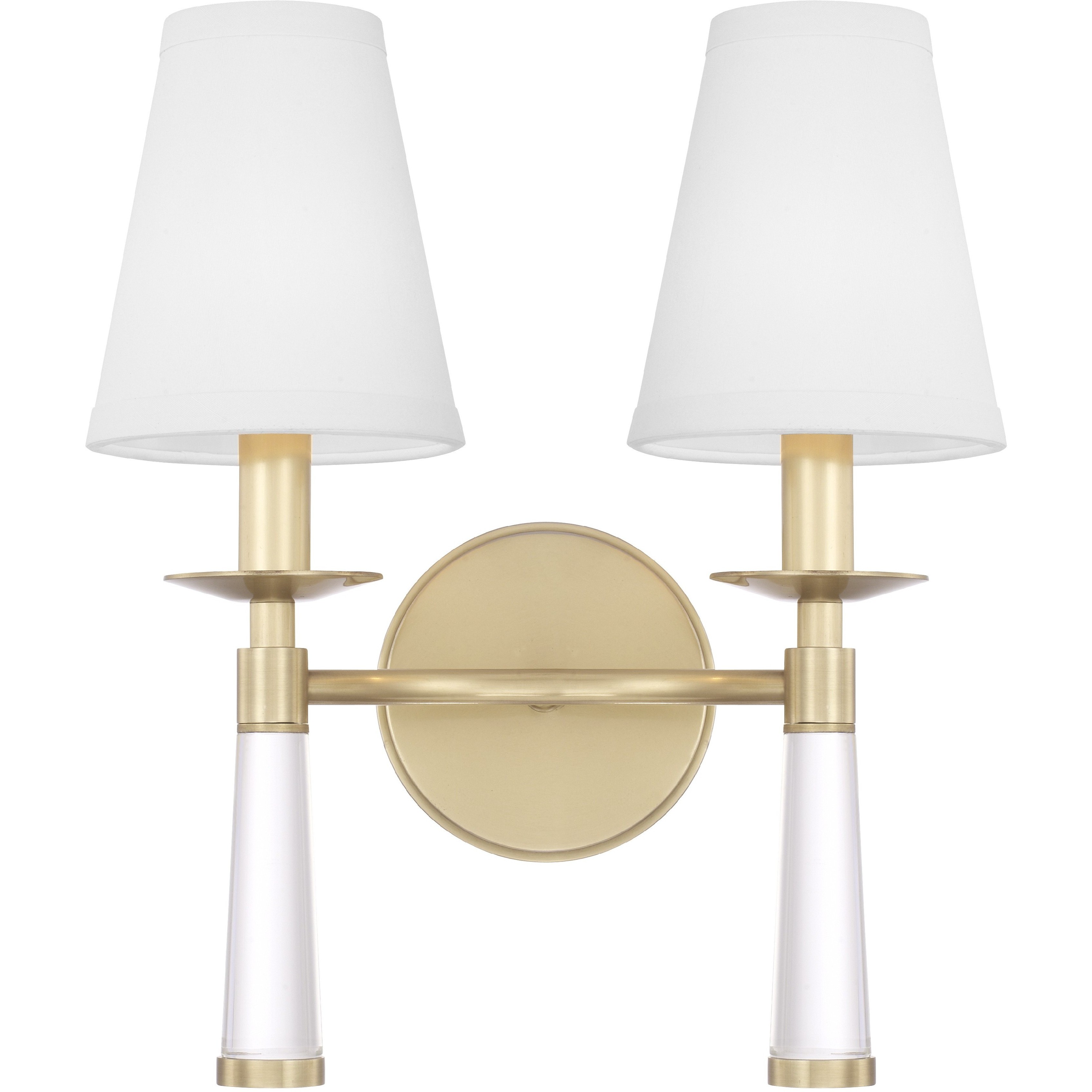 Baxter Sconce Wall Light in Aged Brass