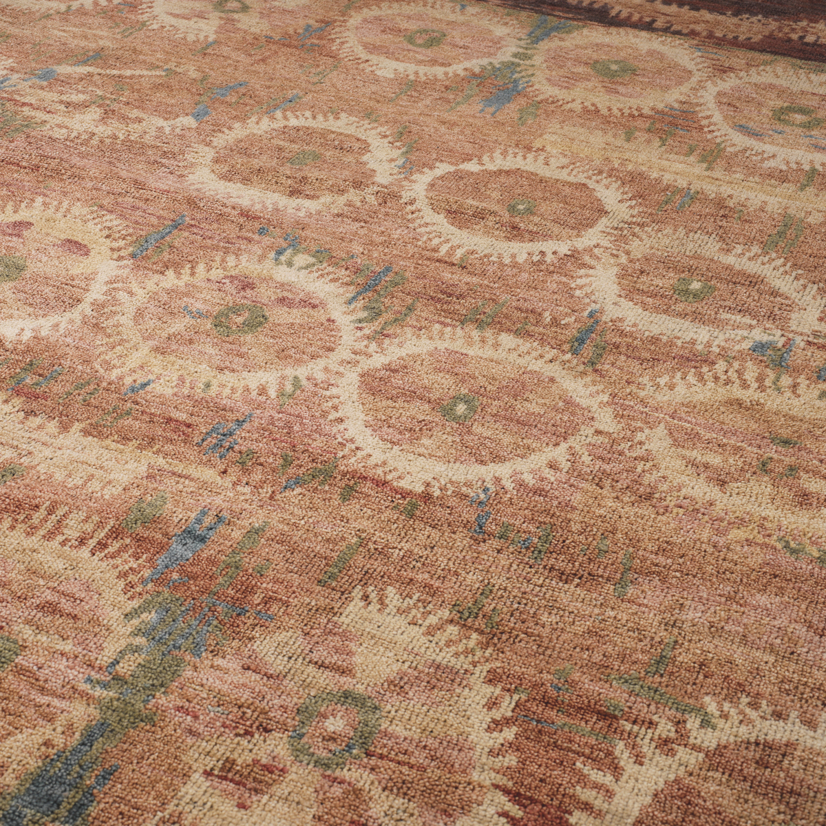 Marlton 118.1 X 78.74 inch Brown and Orange Rug
