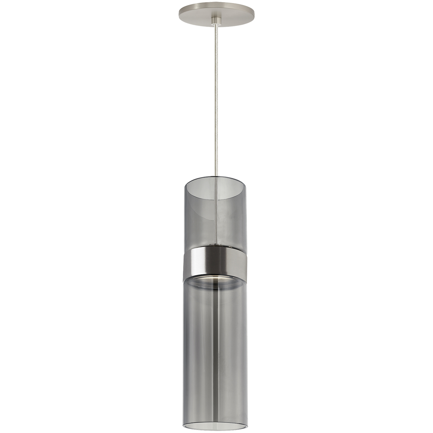 Sean Lavin Manette LED Satin Nickel Pendant Ceiling Light, Integrated LED