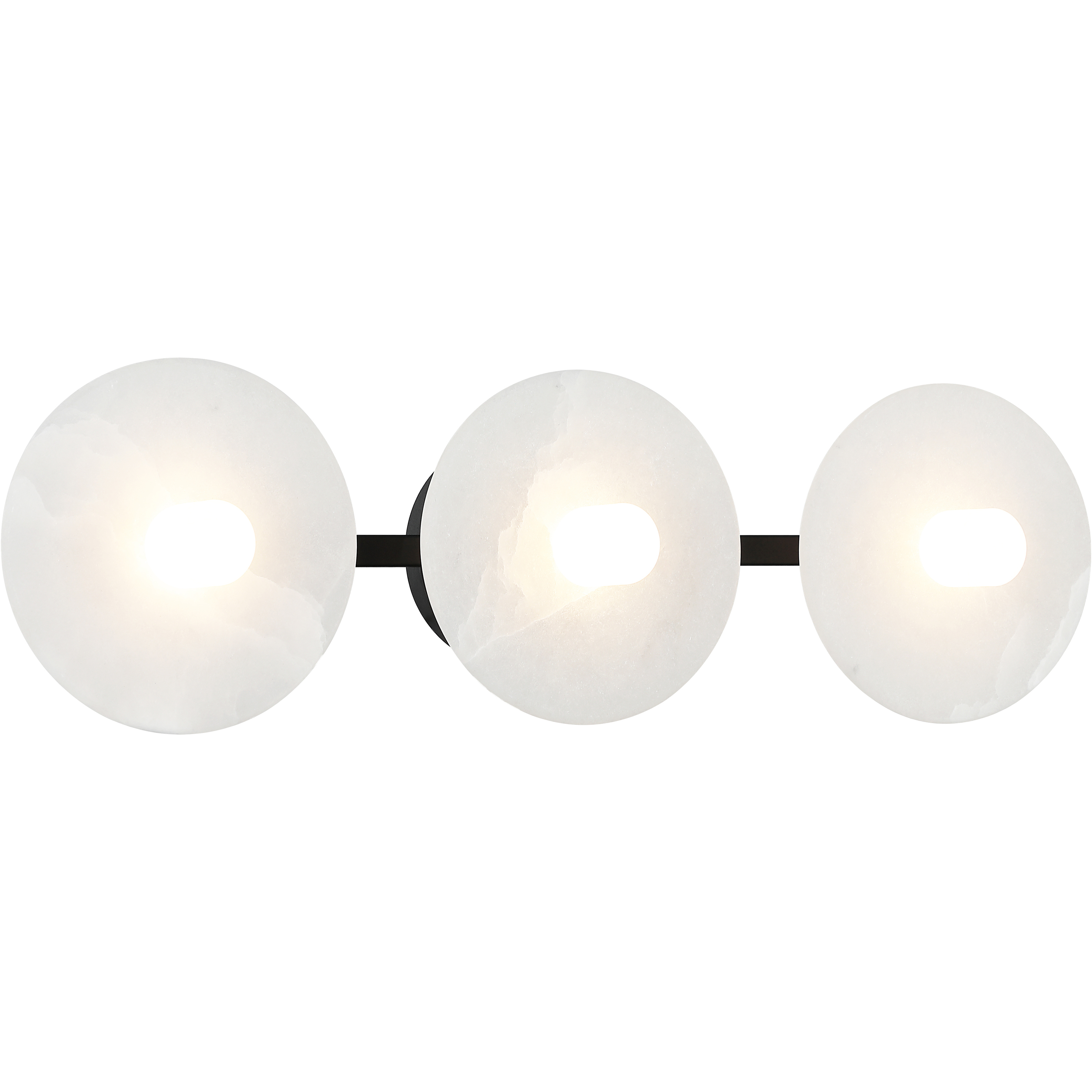 Monument 3 Light 24 inch Matte Black Wall Sconce Wall Light