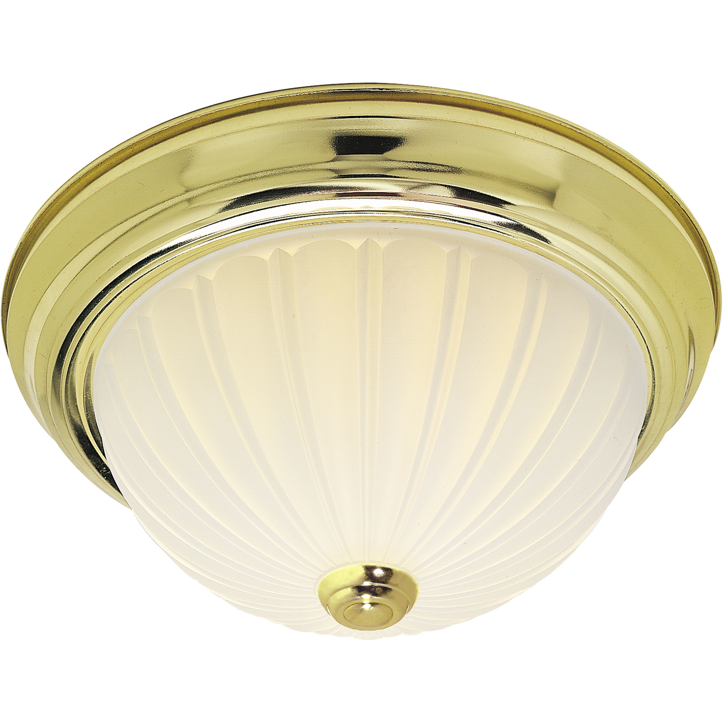 Brentwood 3 Light 15 inch Polished Brass Flush Mount Ceiling Light