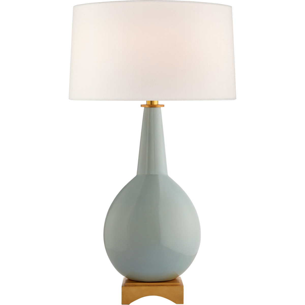 Julie Neill Antoine 30 inch 100 watt Pale Blue Table Lamp Portable Light, Large