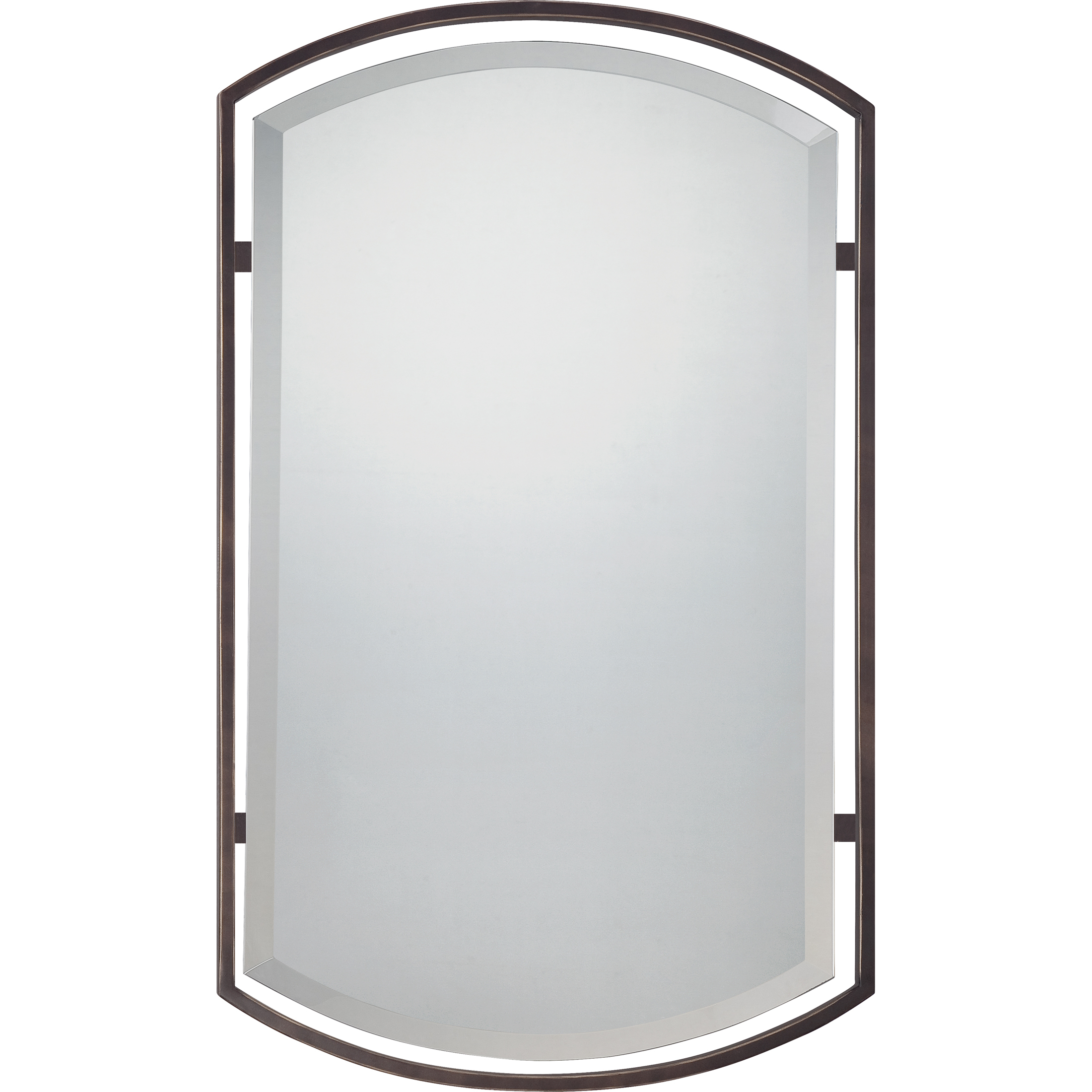 Breckenridge 35 X 21 inch Palladian Bronze Wall Mirror