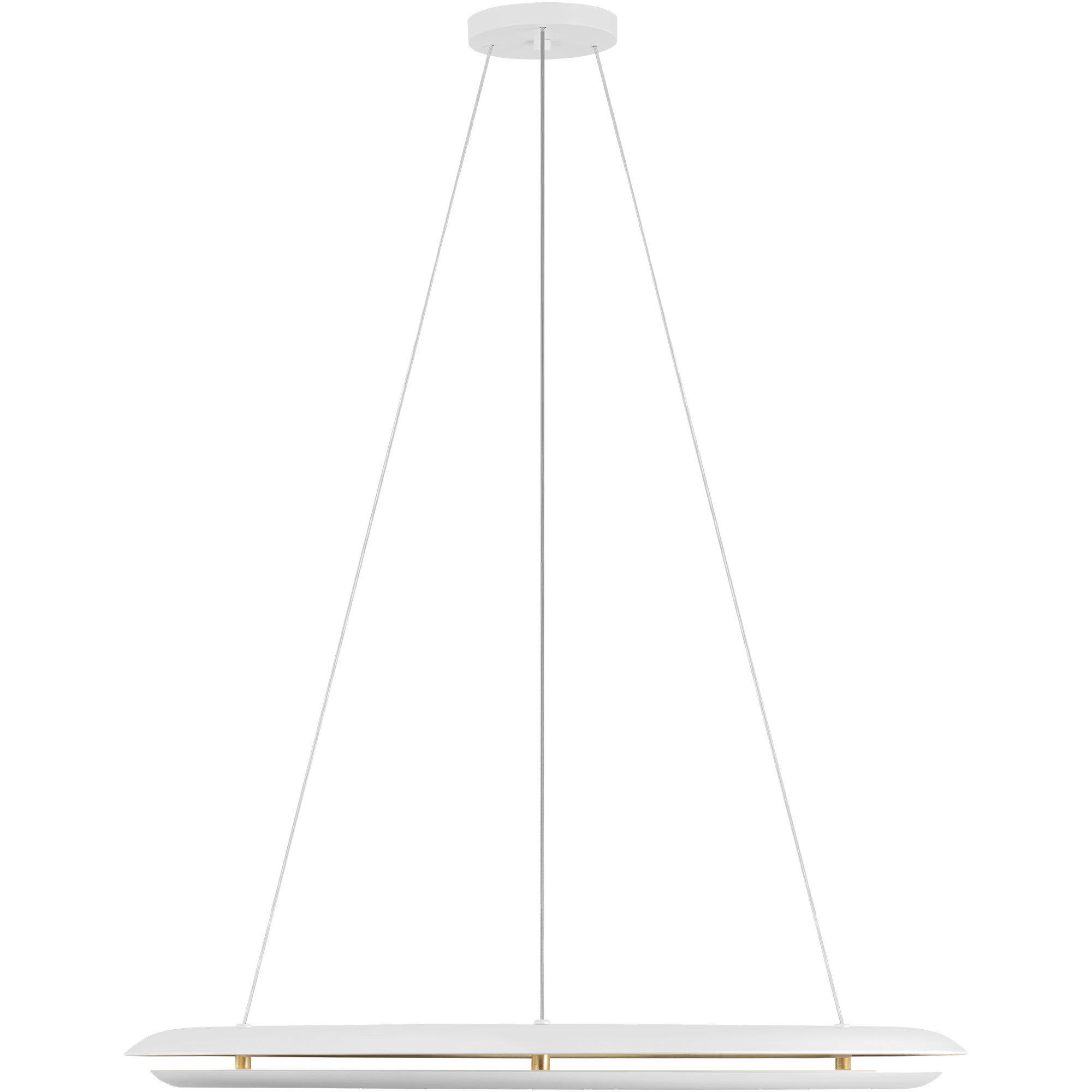 C&M by Chapman & Myers Cielo LED 30 inch Matte White Chandelier Ceiling Light
