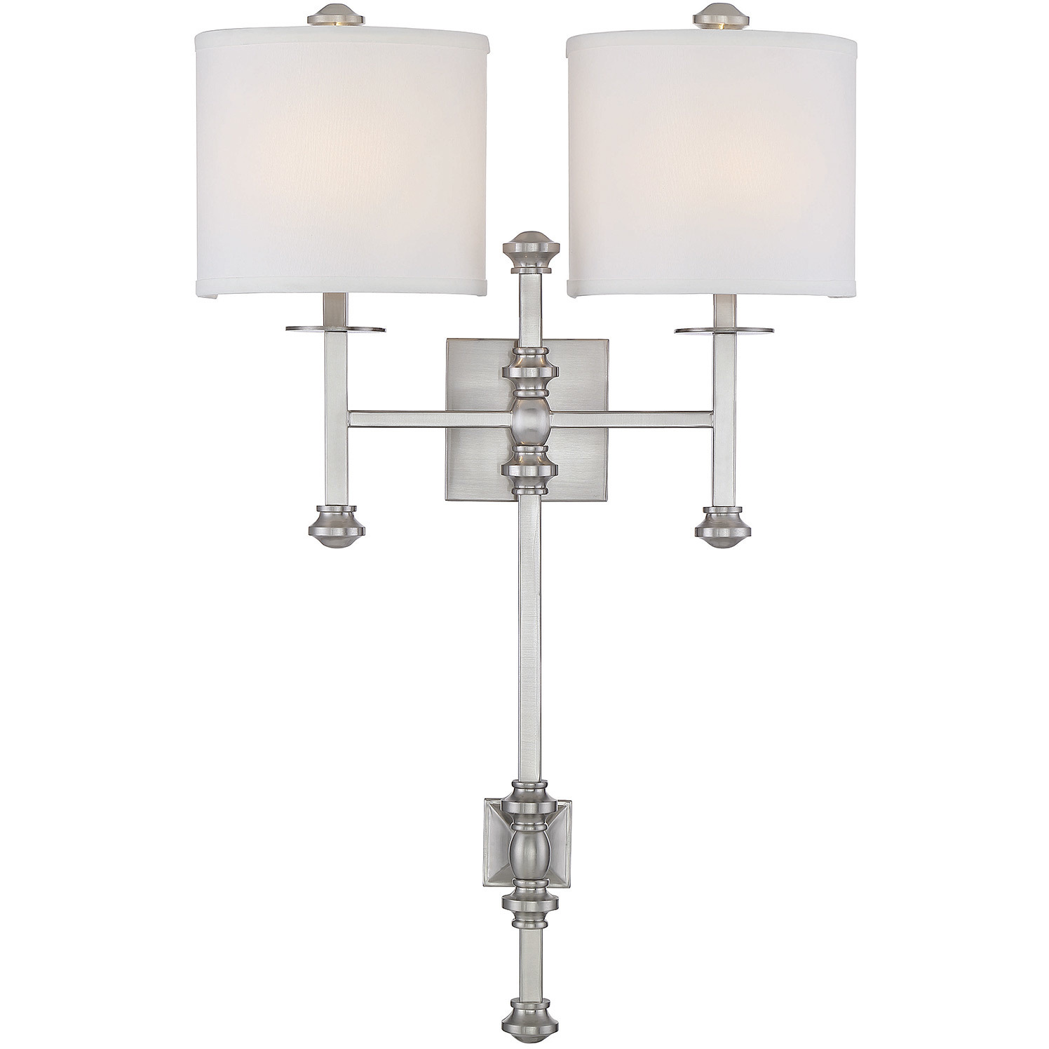 Devon 2 Light 18 inch Satin Nickel Wall Sconce Wall Light