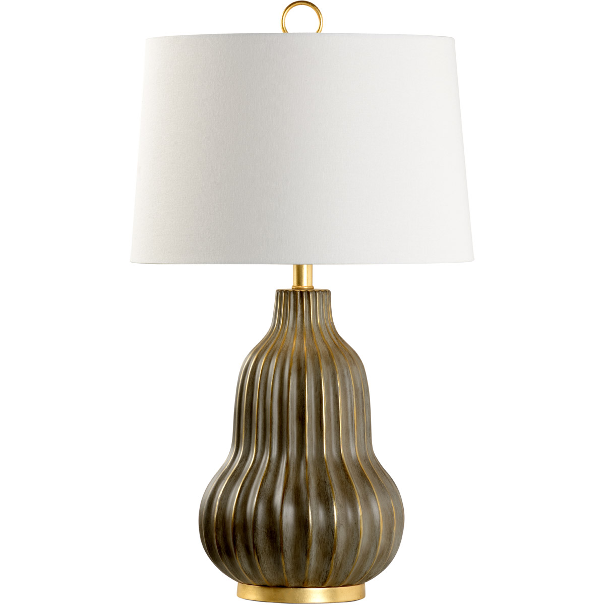 Wildwood 30 inch 100 watt Aged Gray Glaze/Antique Gold Table Lamp Portable Light