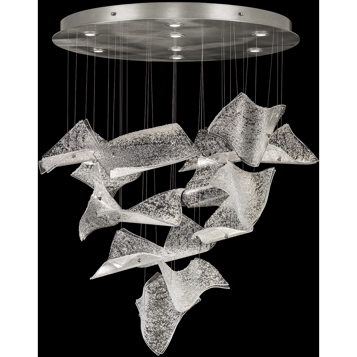 Elevate LED 37.5 inch Silver Pendant Ceiling Light