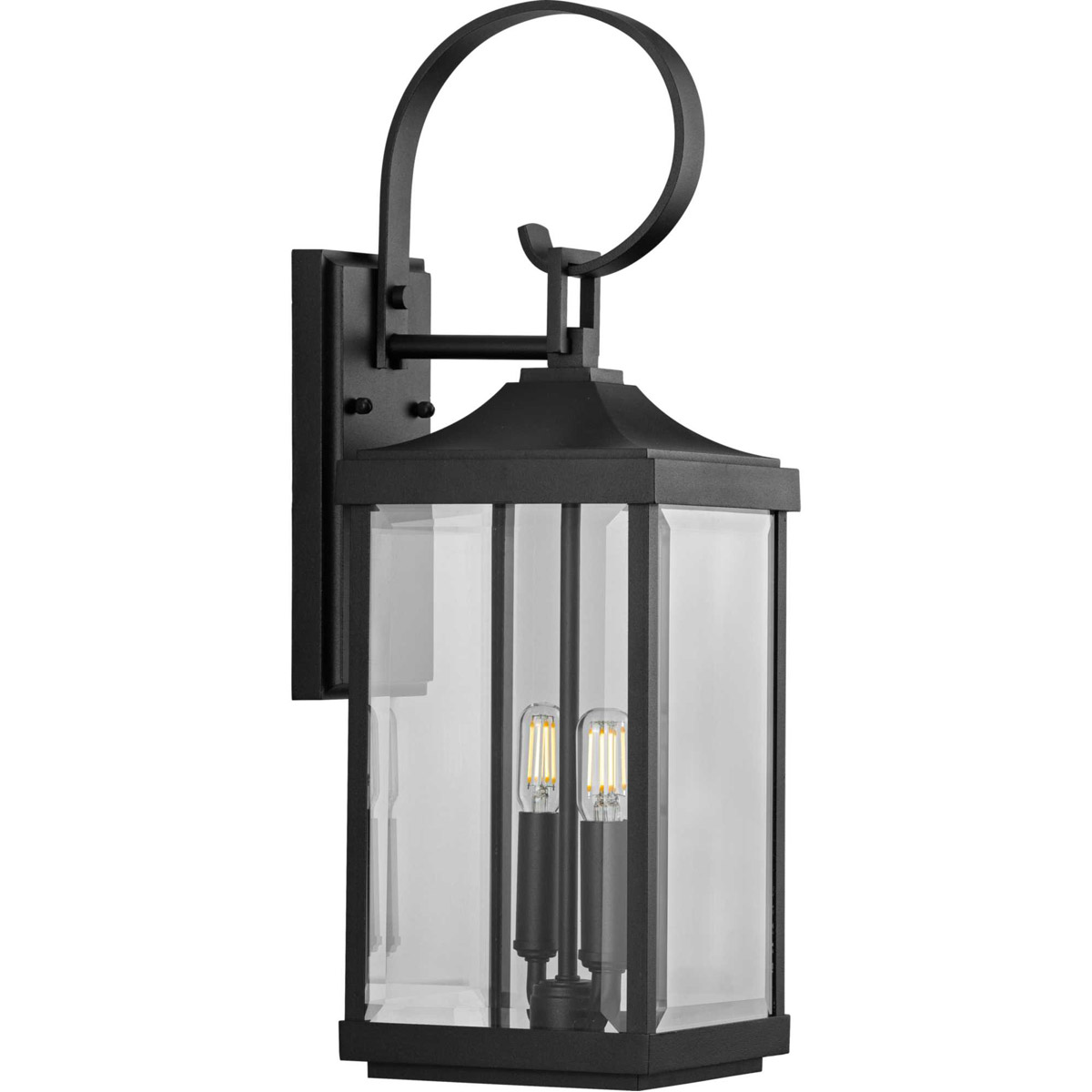 Gibbes Street 2 Light 22 inch Textured Black Outdoor Wall Lantern, Medium, Design Series