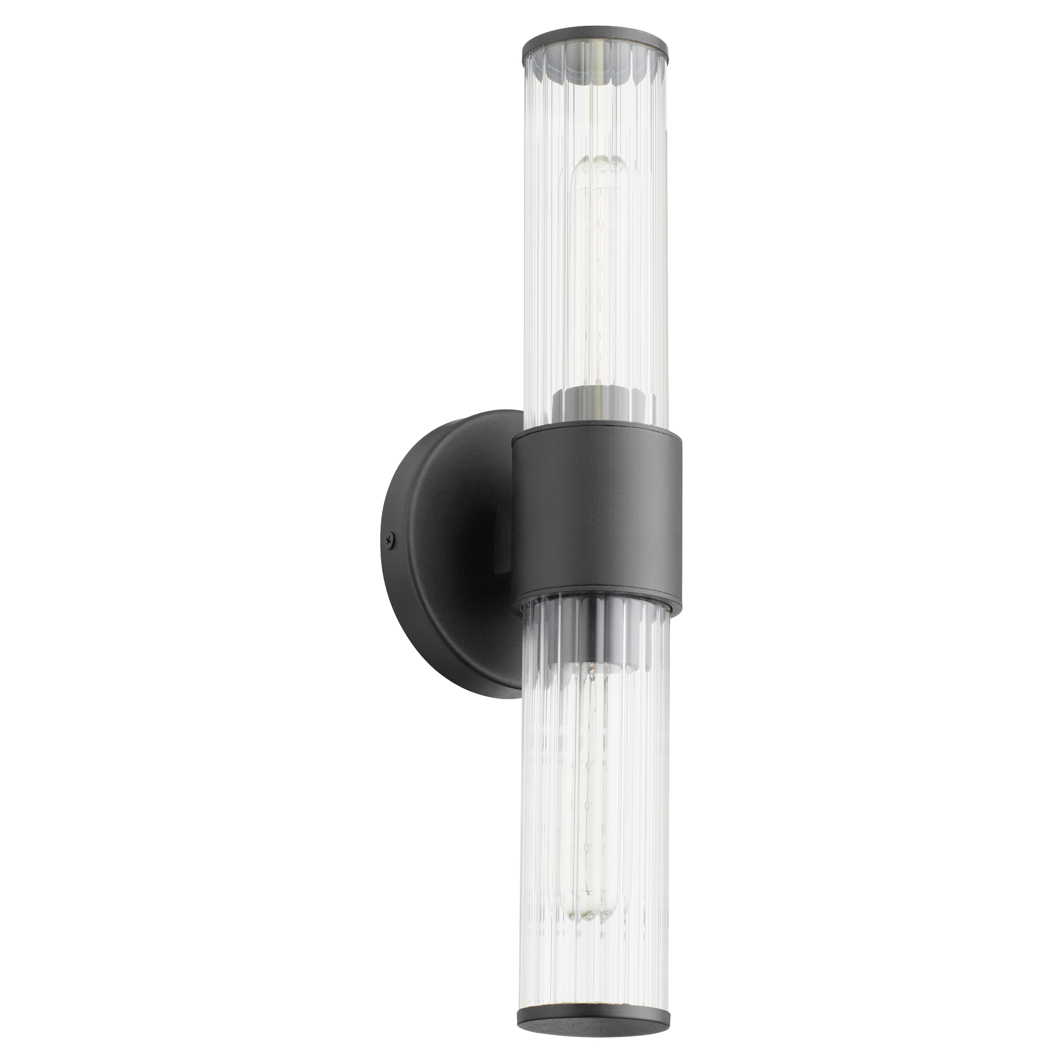 Fuze 2 Light 4.5 inch Textured Black Outdoor Wall Mount