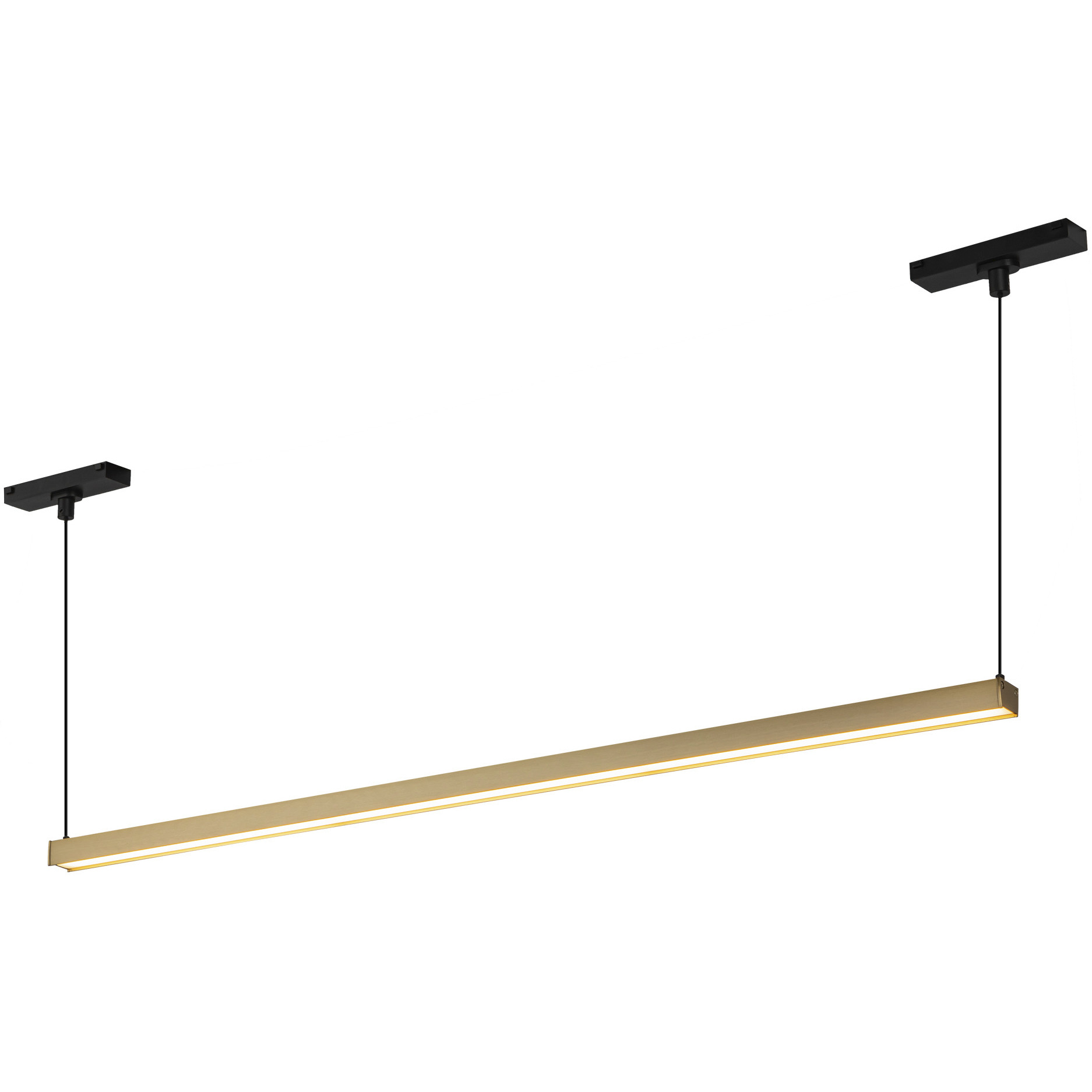 Mira 48V DC Brushed Gold Trilo Track Linear Pendant Ceiling Light in 4000K
