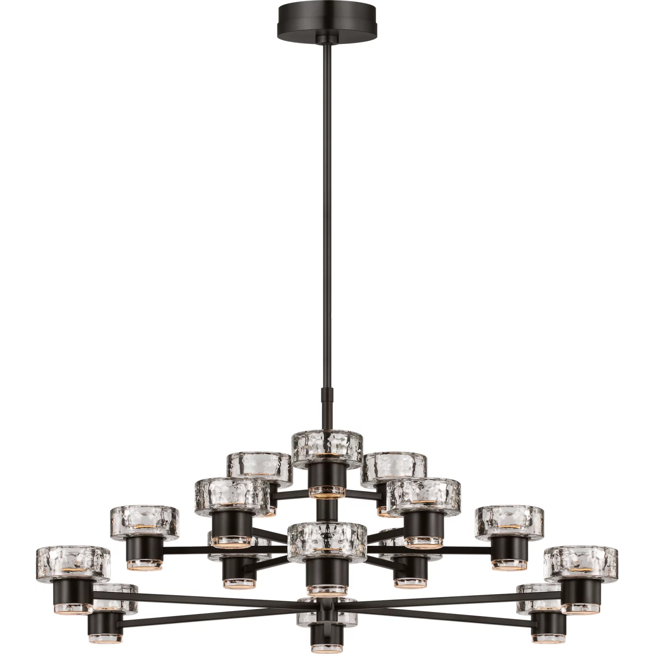 C&M by Chapman & Myers Holsted 1 Light 42 inch Aged Iron Chandelier Ceiling Light