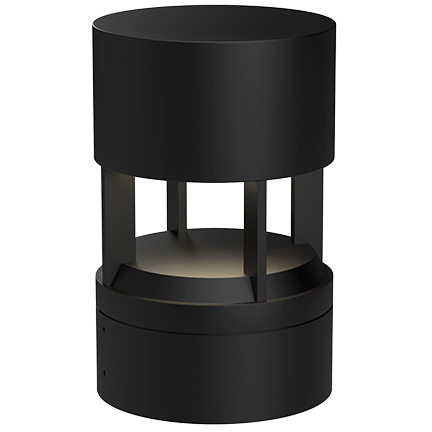 Novato 120-277V 24 watt Black Exterior Bollard