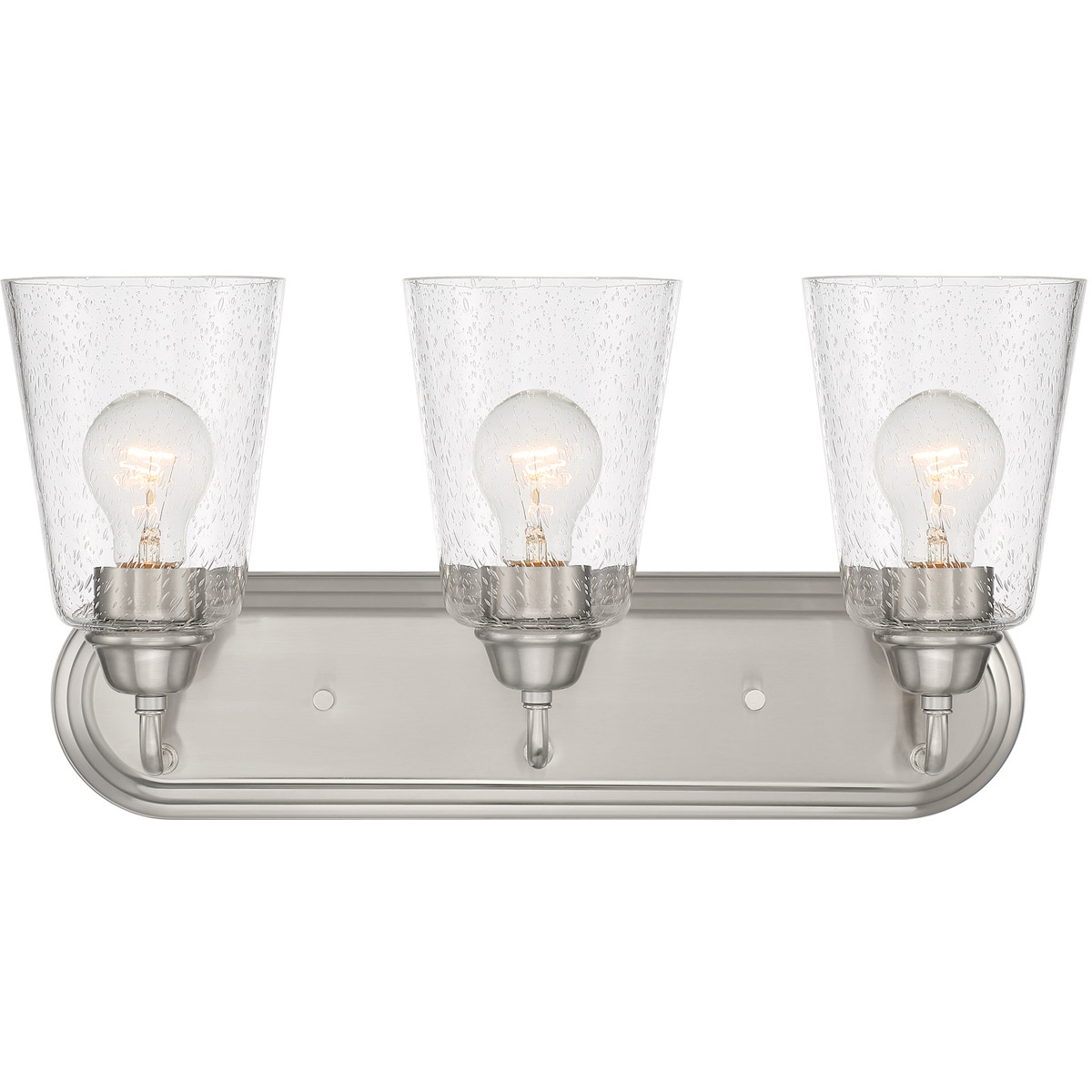 Zane 3 Light 19 inch Brushed Nickel Vanity Light Wall Light