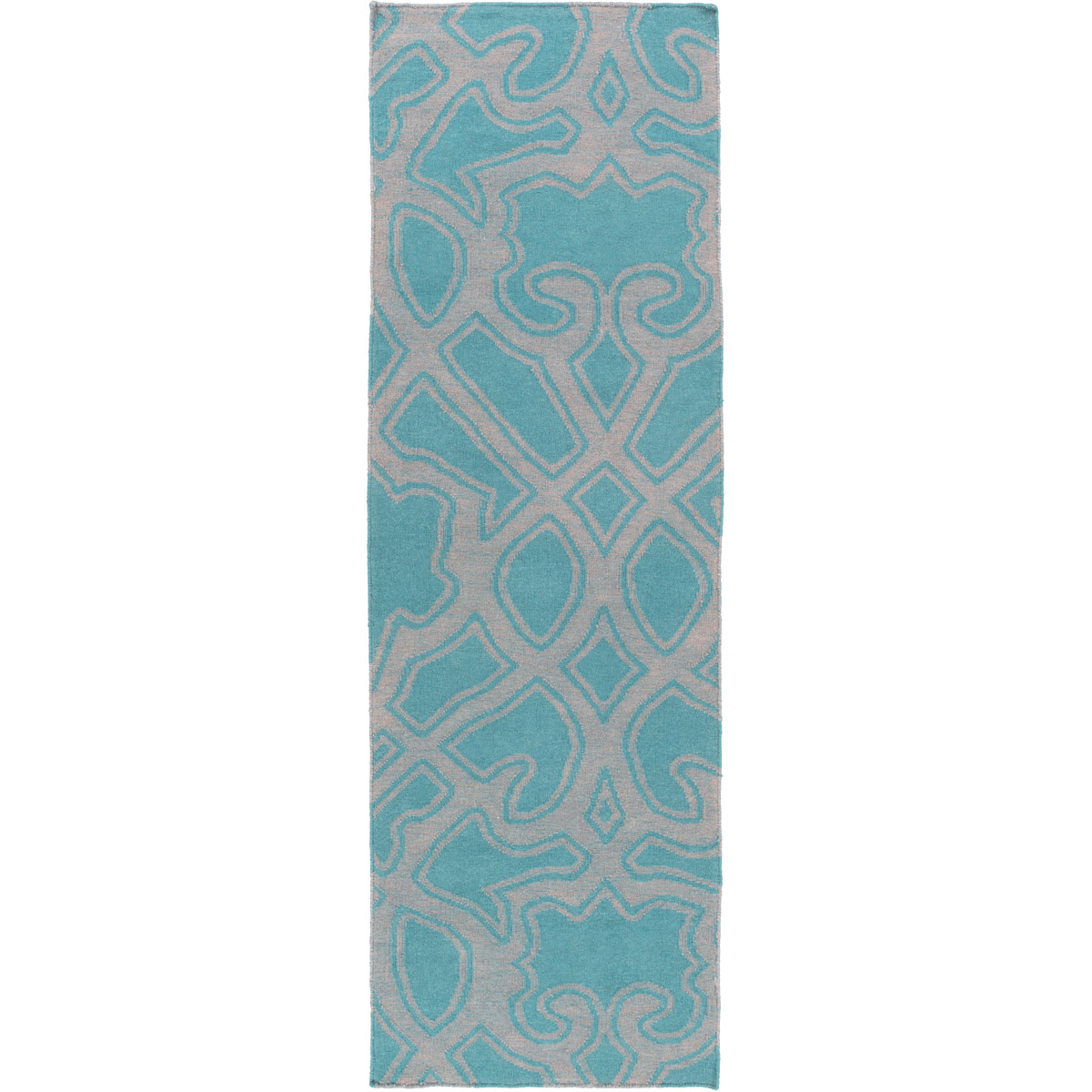 Paddington 132 X 96 inch Teal, Medium Gray Rug