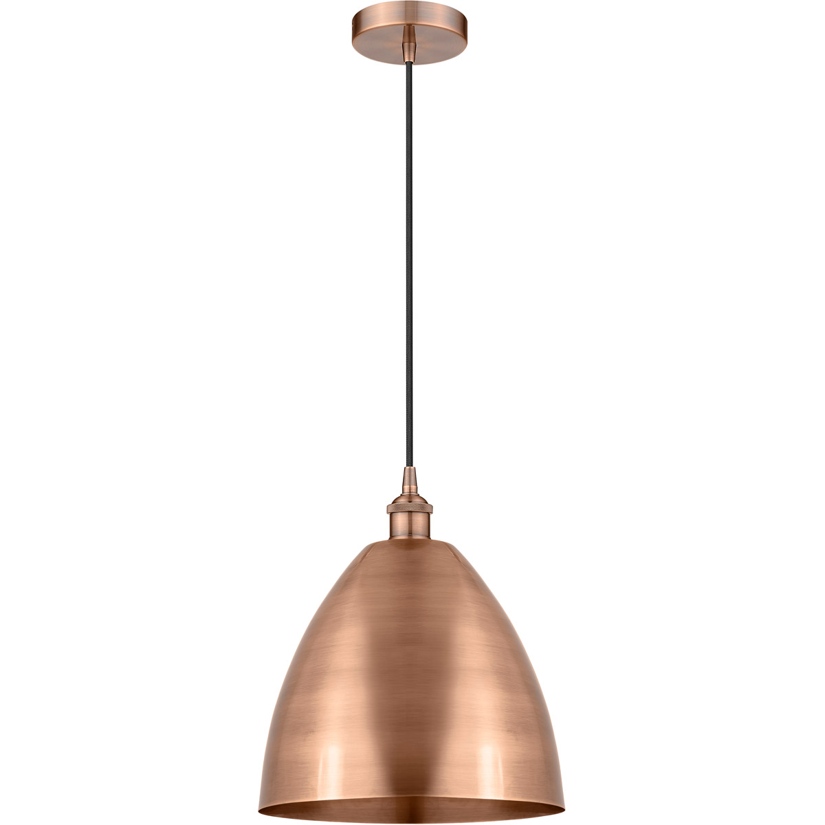 Edison Dome LED 12 inch Antique Copper Mini Pendant Ceiling Light