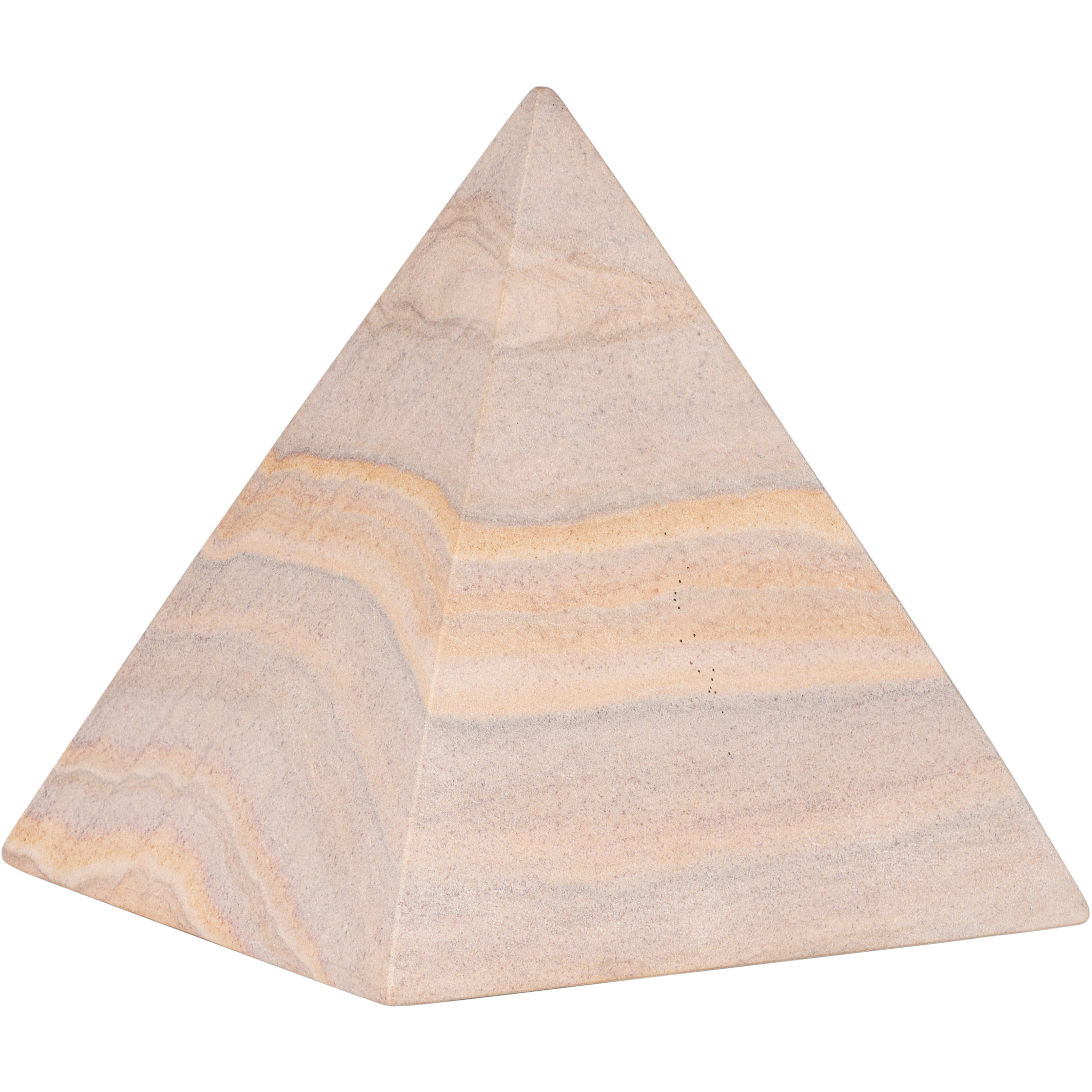 Icarus Brown Pyramid Decorative Object, Large