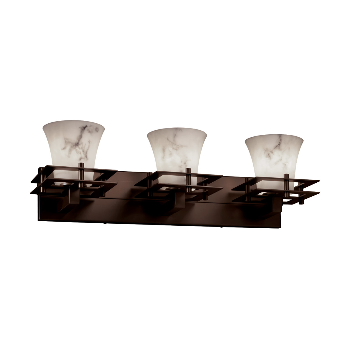 LumenAria LED 26.5 inch Polished Chrome Bath Bar Wall Light in 2100 Lm LED, Cylinder with Flat Rim, Metropolis