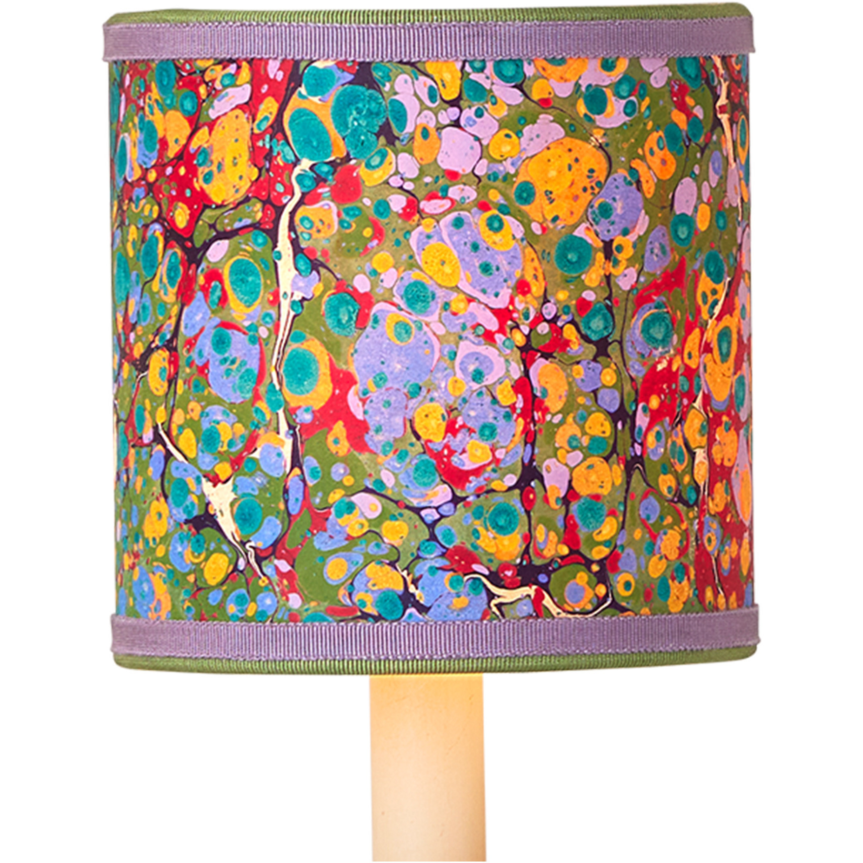 Marble Multi-color 5 inch Drum Chandelier Shade