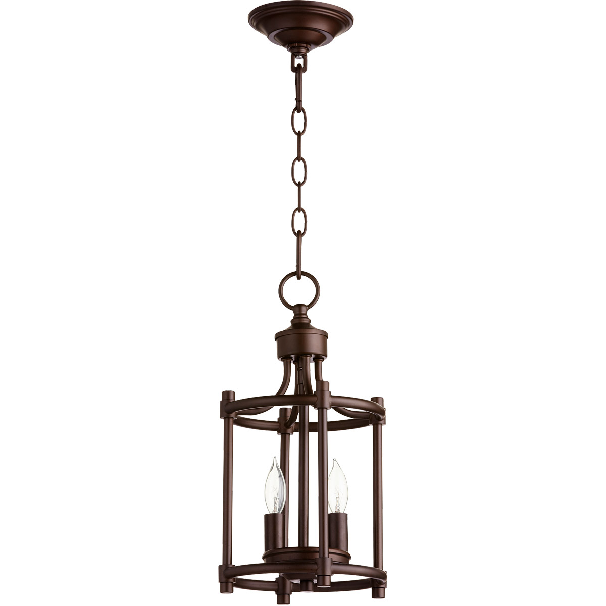 Rossington 2 Light 8 inch Oiled Bronze Mini Chandelier Ceiling Light