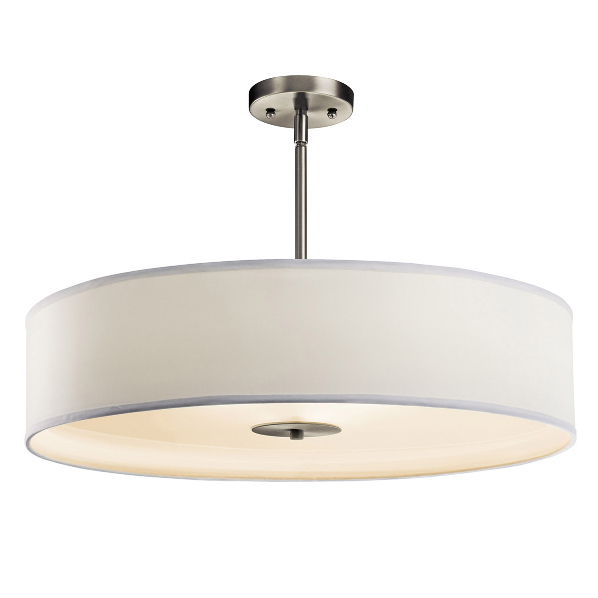 Independence 3 Light 24 inch Brushed Nickel Pendant/Semi Flush Ceiling Light