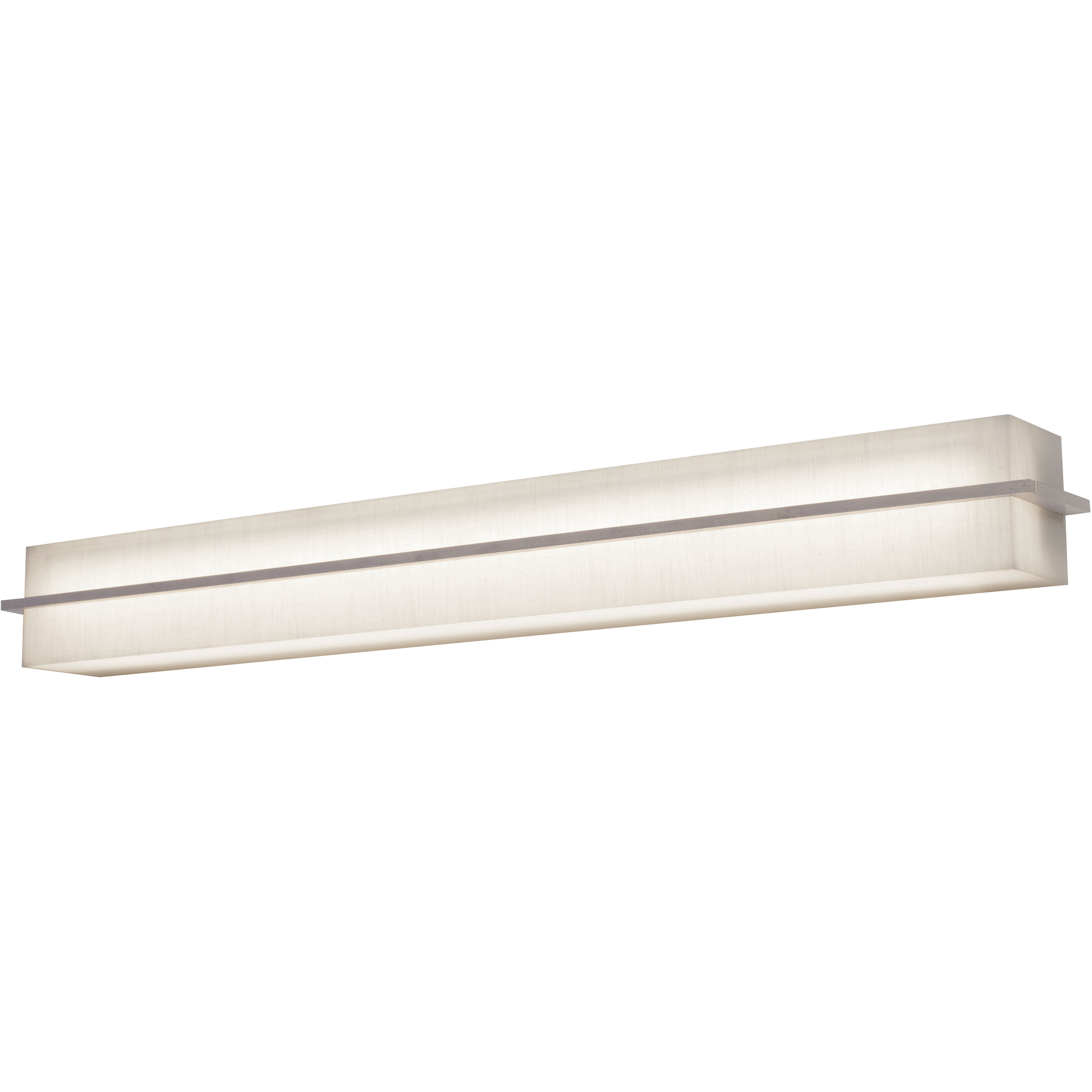 Apex LED 50.5 inch Weather Grey Bath Vanity Wall Light in Linen White, Weathered Grey