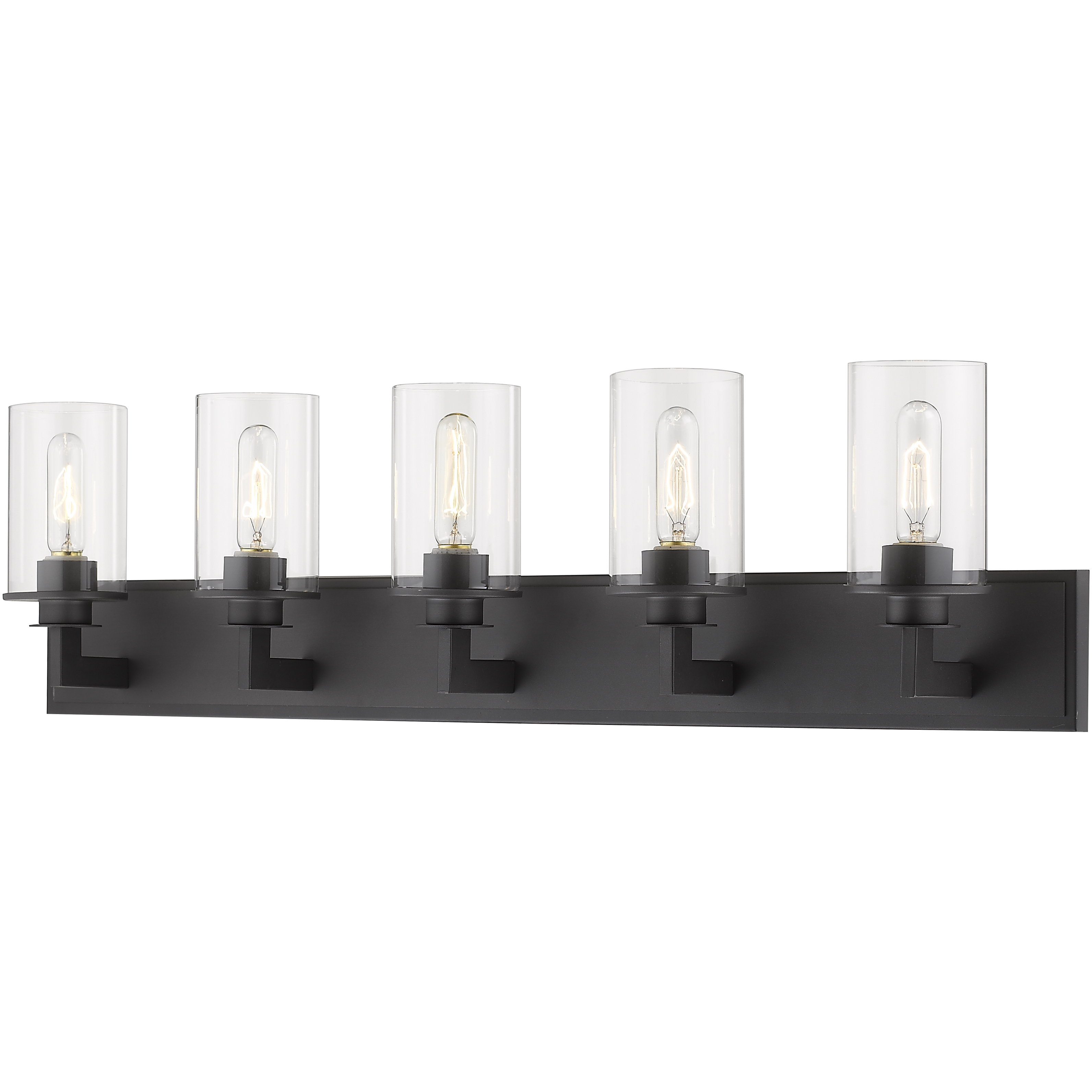 Savannah 5 Light 38.75 inch Bronze Vanity Wall Light